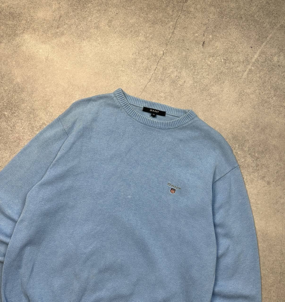 Gant Vintage Gant Sweater, Size M – Classic Light Blue Knit Size US M / EU 48-50 / 2 - 2 Thumbnail