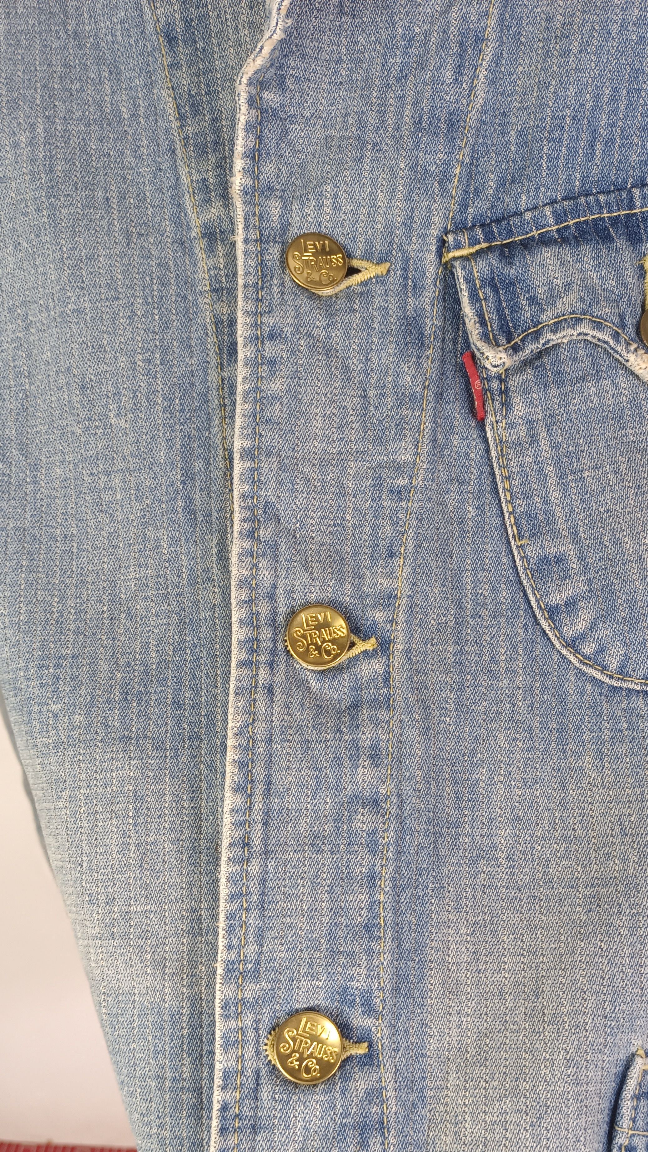 Levi's Vintage Clothing 🔥 Levi's Red Loop Hikory Chroe Denim Jacket Size US M / EU 48-50 / 2 - 8 Thumbnail