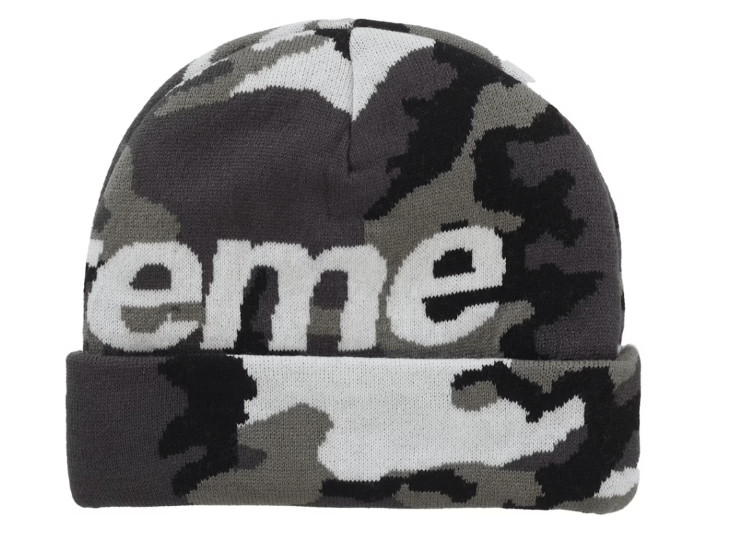 Supreme Supreme Camo Big Logo Beanie Snow Camo size adjustable Size ONE SIZE - 2 Thumbnail