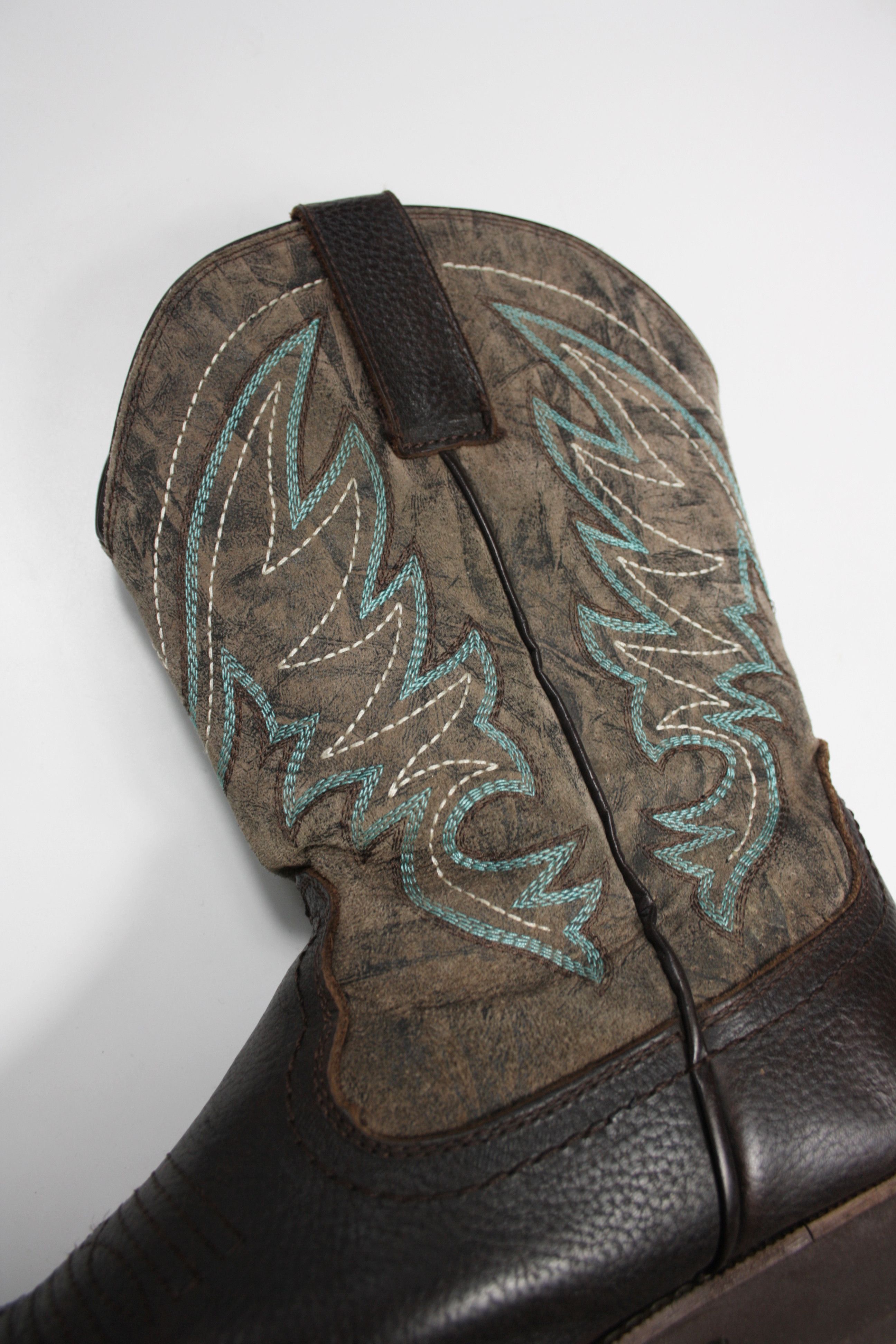 Cowboy Equipment × Genuine Leather Stone Deek Western Embroidered Leather Cowboy Ankle Boots Size US 8 / EU 41 - 7 Thumbnail
