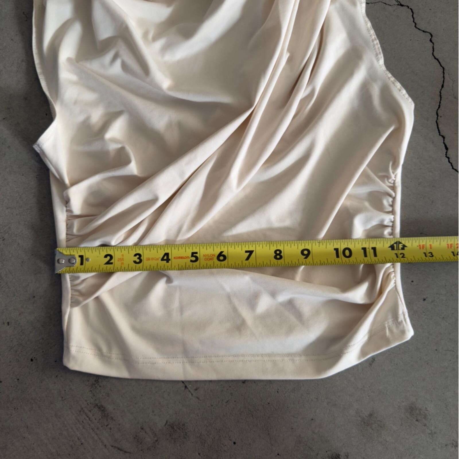 Other Miss Selfridge / Sleeveless Drape Top / Cream Size XS / US 0-2 / IT 36-38 - 8 Thumbnail