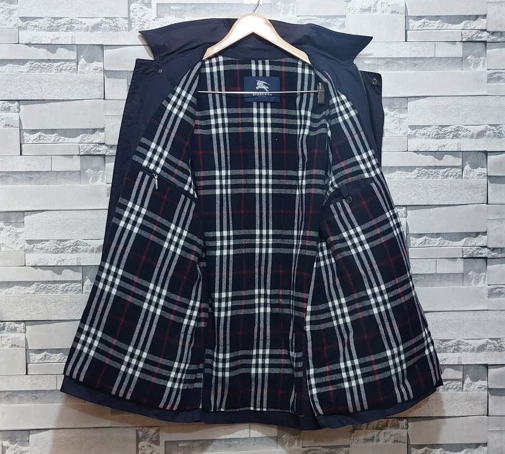 image of Vintage 90's Burberry Jacket Coat - Size 4/m in Blue, Men's