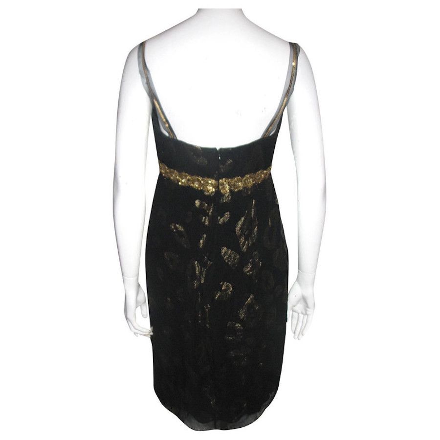 Marchesa Marchesa notte black and gold dress Size M / US 6-8 / IT 42-44 - 2 Thumbnail