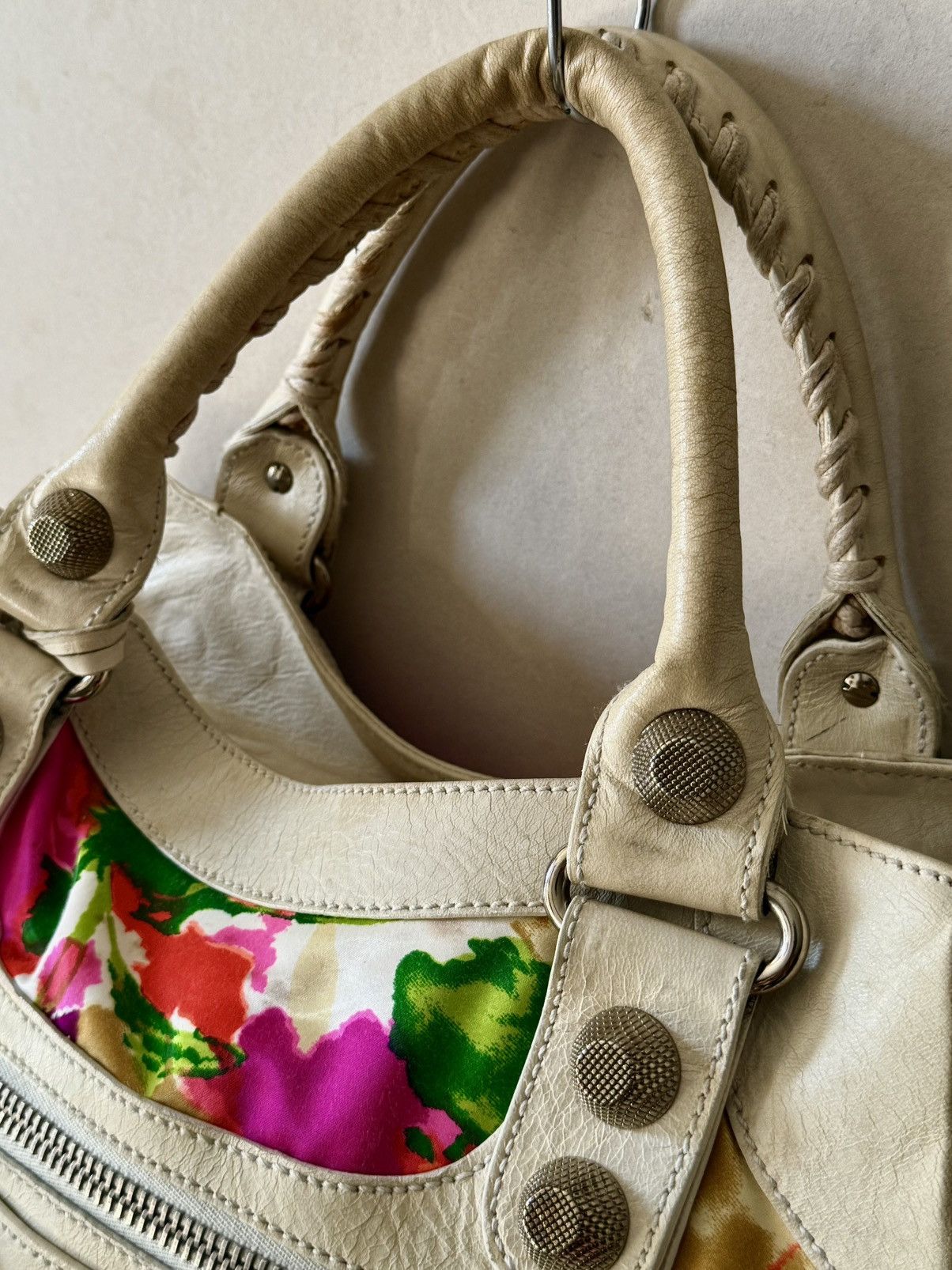 Balenciaga Balenciaga - 2000’s - Classic Motocross - Floral Satin Bag Size ONE SIZE - 2 Thumbnail
