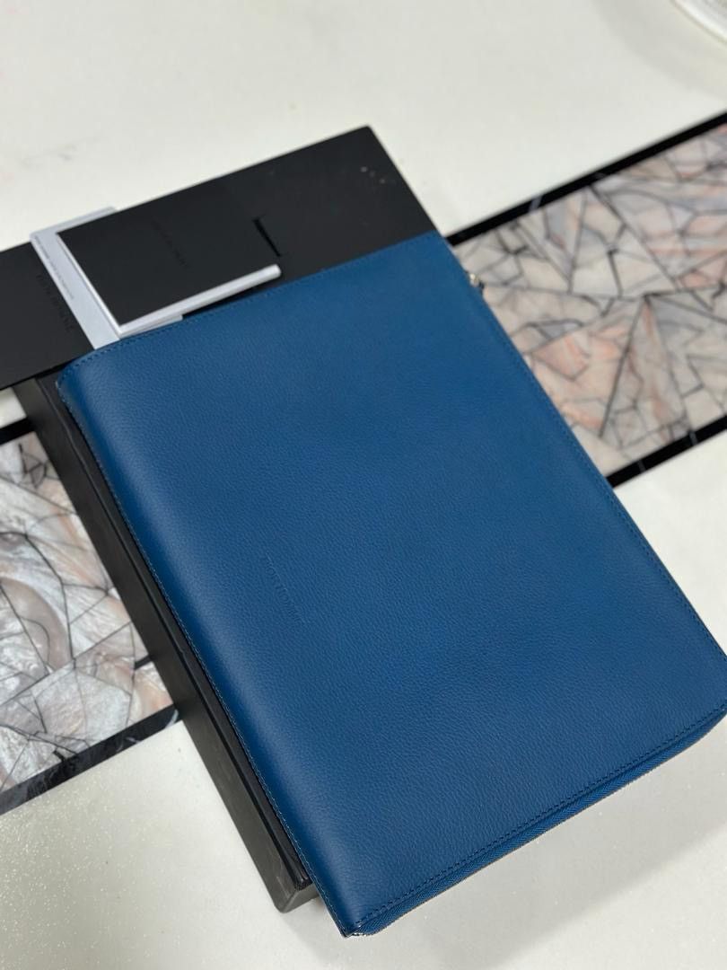 Dior Authentic Dior Homme Clutch Document Blue Size ONE SIZE - 7 Thumbnail