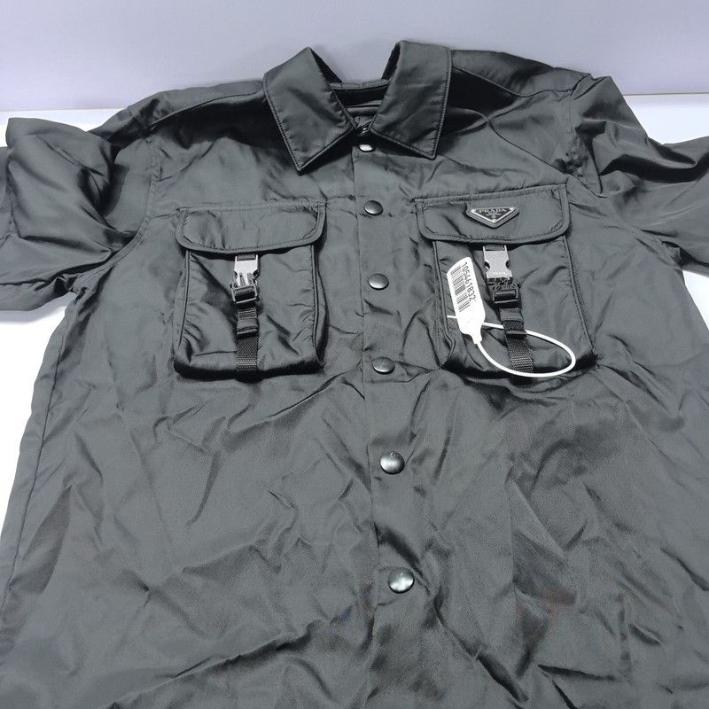 Prada Prada Black Long Sleeve Logo Shirt Size US XS / EU 42 / 0 - 1 Thumbnail