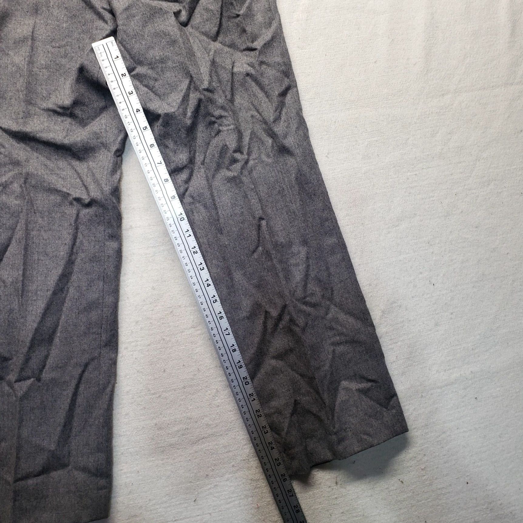 Vintage Le Tigre Gray Wool Pants Solid Casual Work Pants Women's Size 14 (33) Size 36" / US 14 / IT 50 - 6 Thumbnail