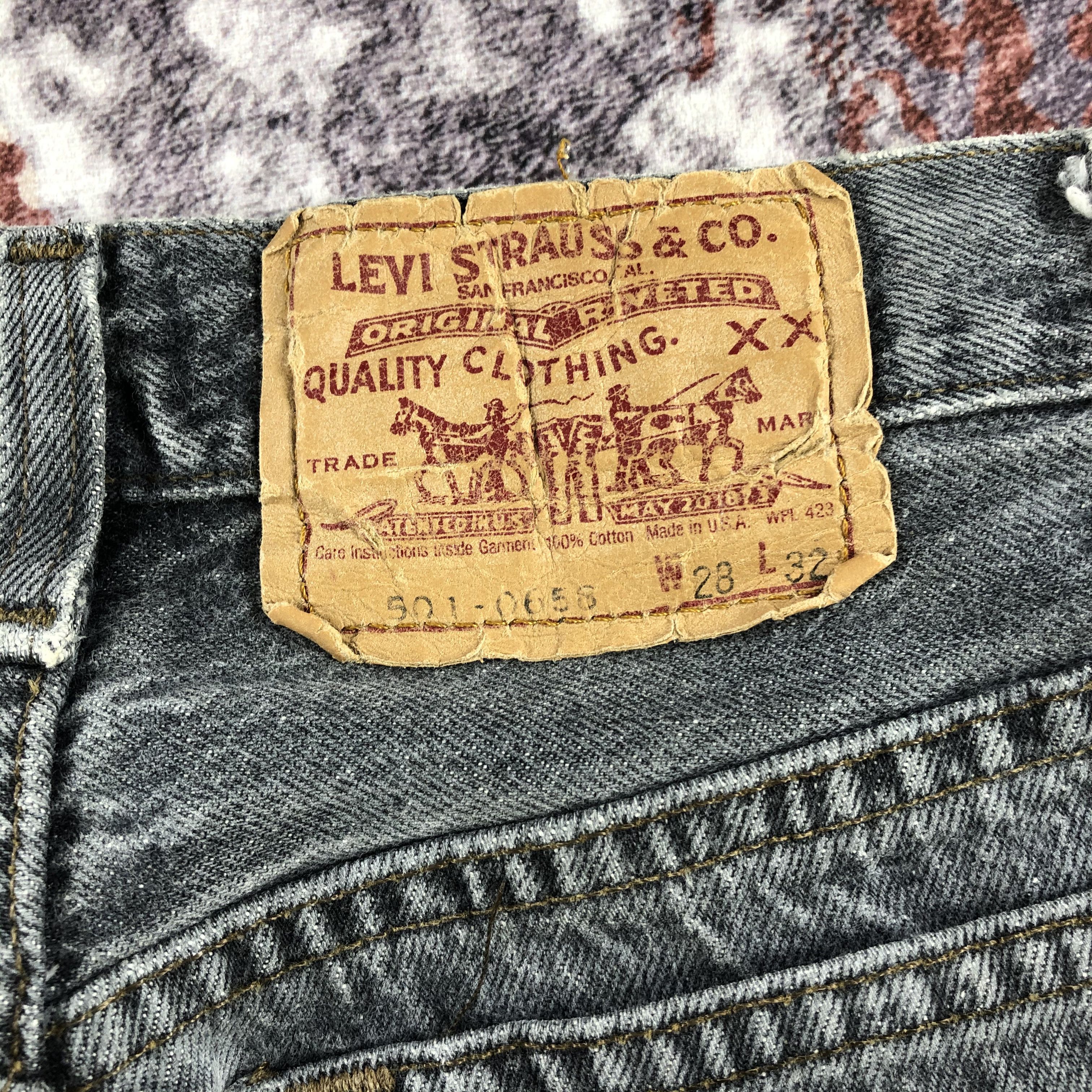 Levi's Vintage 90s Ash Gray Levis 501 Jeans-JM2379 Size US 28 / EU 44 - 6 Thumbnail