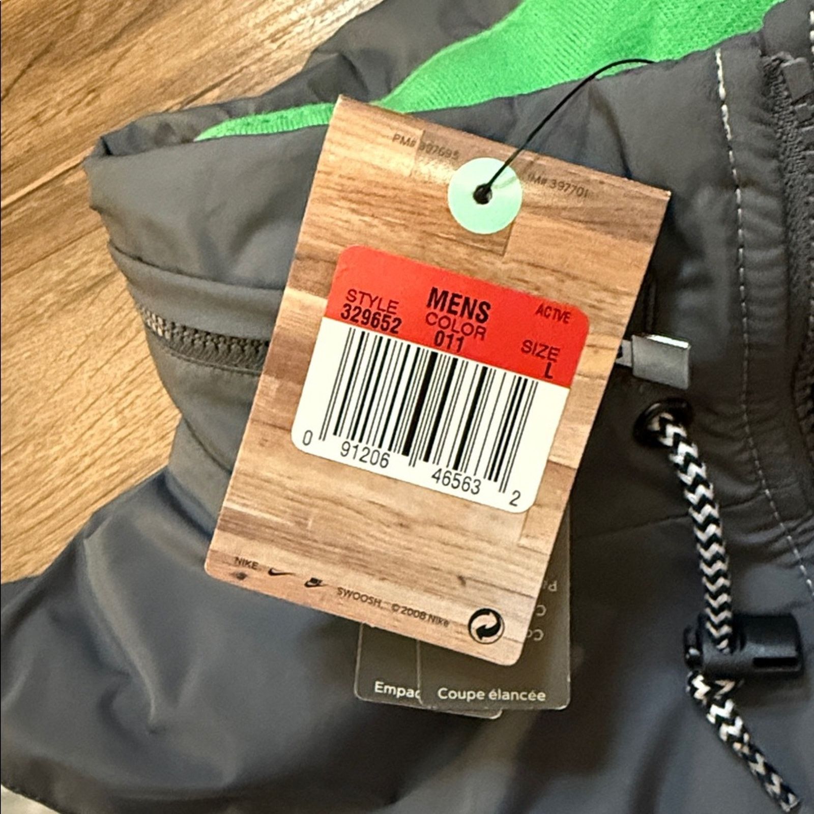 Nike 2008 Nike Packable Zip Up Windbreaker Hoodie Sweatshirt Size US L / EU 52-54 / 3 - 14 Thumbnail