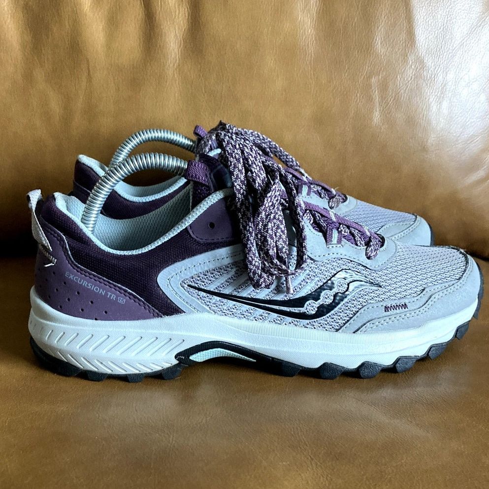 Saucony Saucony Excursion TR15 Trail Running Shoes Purple/Gray US 9 Size US 9 / IT 39 - 1 Thumbnail