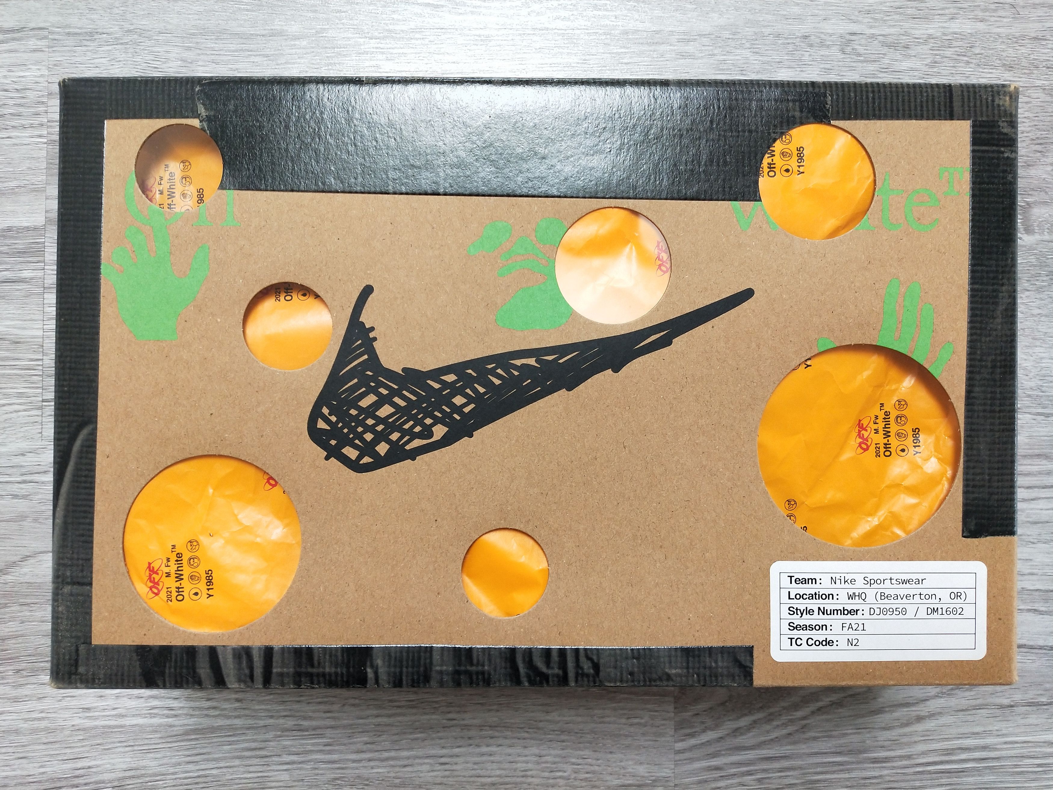 Nike × Off-White Nike Off-White Dunk Low Lot 1/50 Size US 8 / EU 41 - 12 Thumbnail