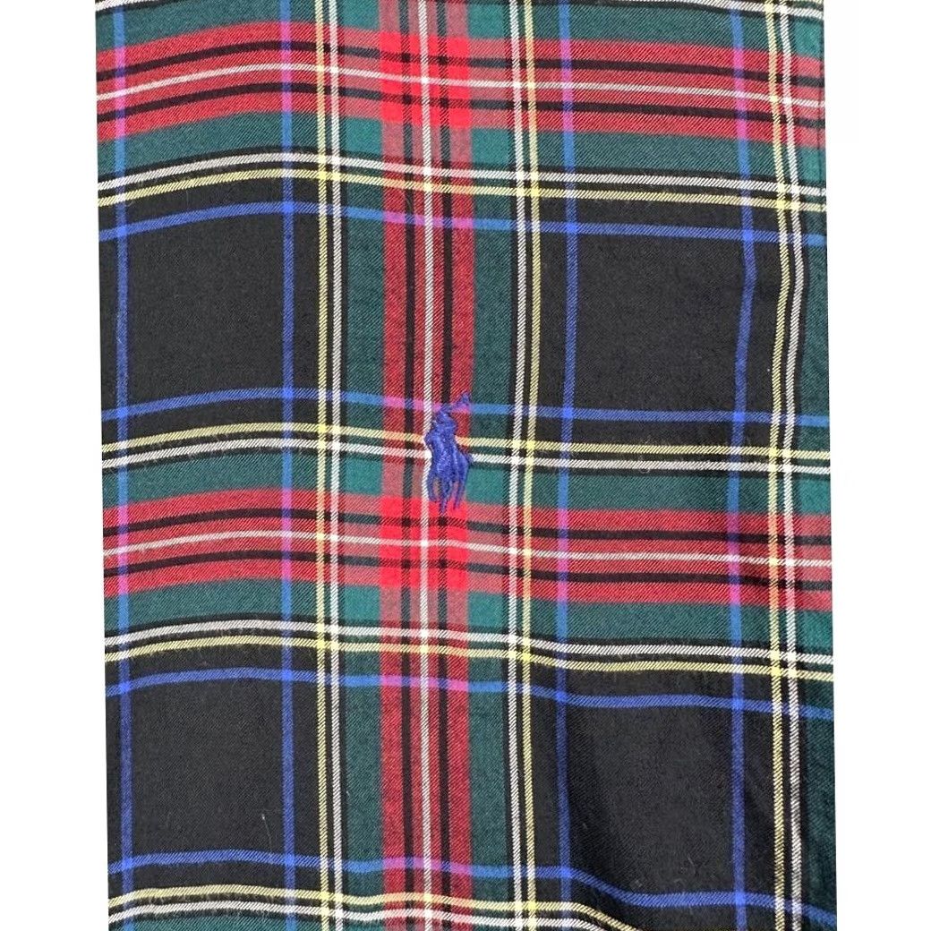 Polo Ralph Lauren Polo Ralph Lauren Flannel Shirt Mens Medium Black Multi Plaid Button Up Size US M / EU 48-50 / 2 - 5 Thumbnail