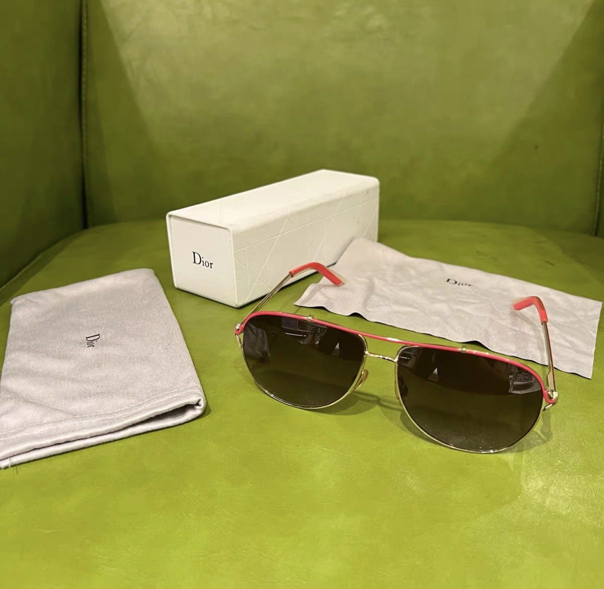 Dior Dior Colorblock Sunglasses J42 Size ONE SIZE - 1 Thumbnail