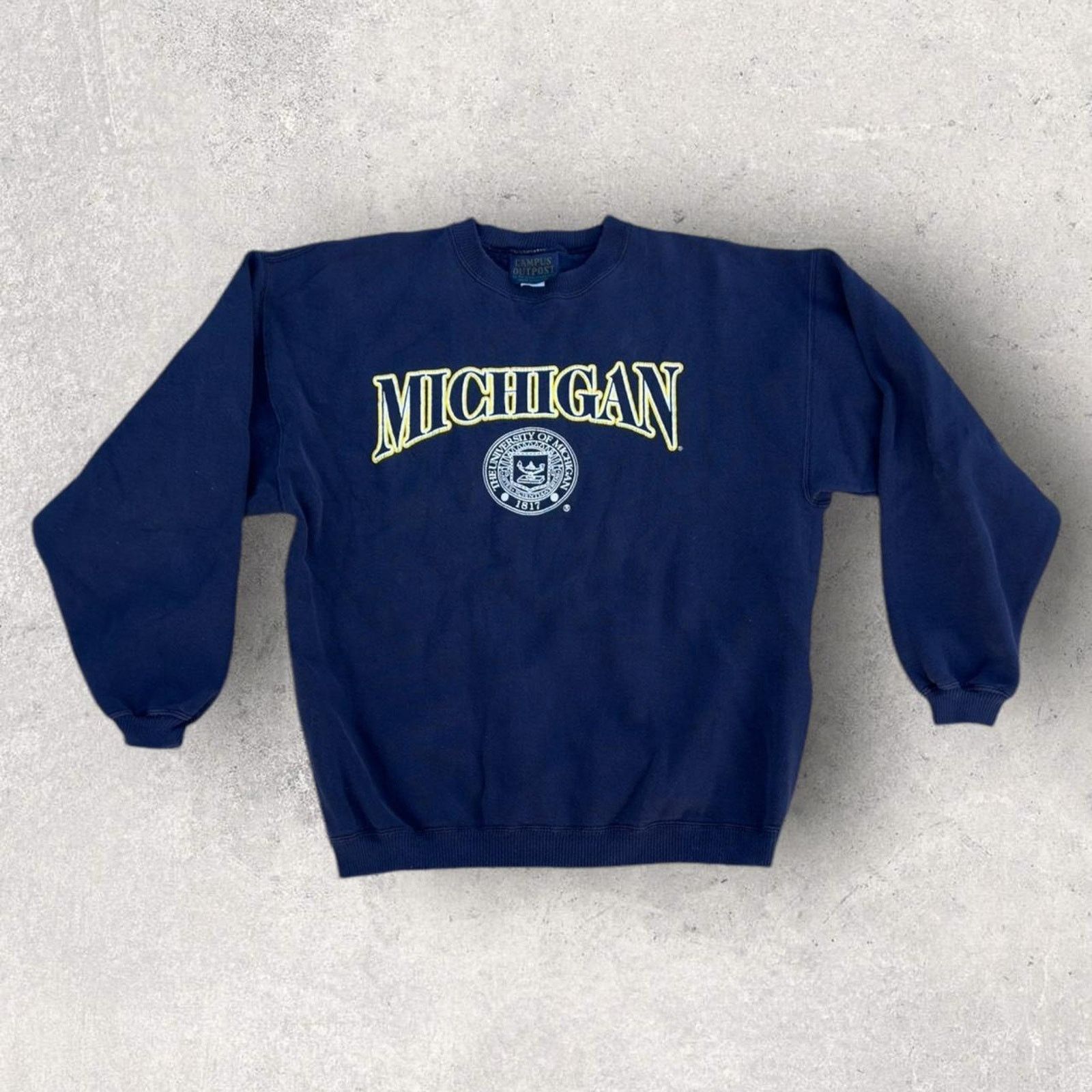 Vintage 💛 Vintage Made in USA Michigan Crewneck 💙 Size US L / EU 52-54 / 3 - 2 Thumbnail