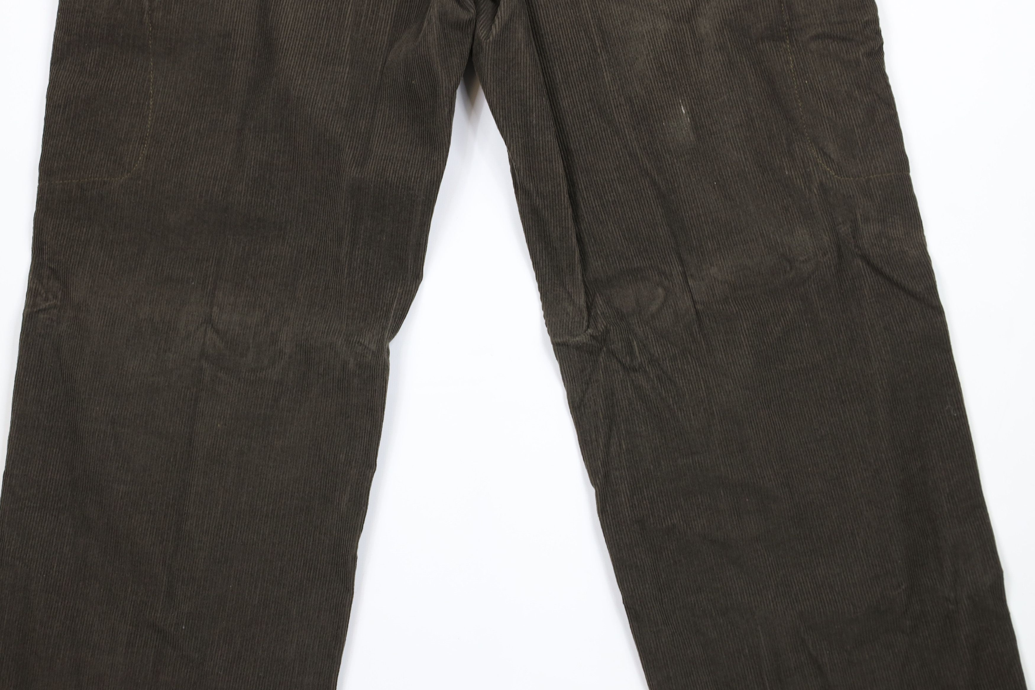Ralph Lauren × Vintage Vintage 90s Chaps Ralph Lauren Wide Leg Corduroy Cargo Pants Size US 36 / EU 52 - 13 Thumbnail