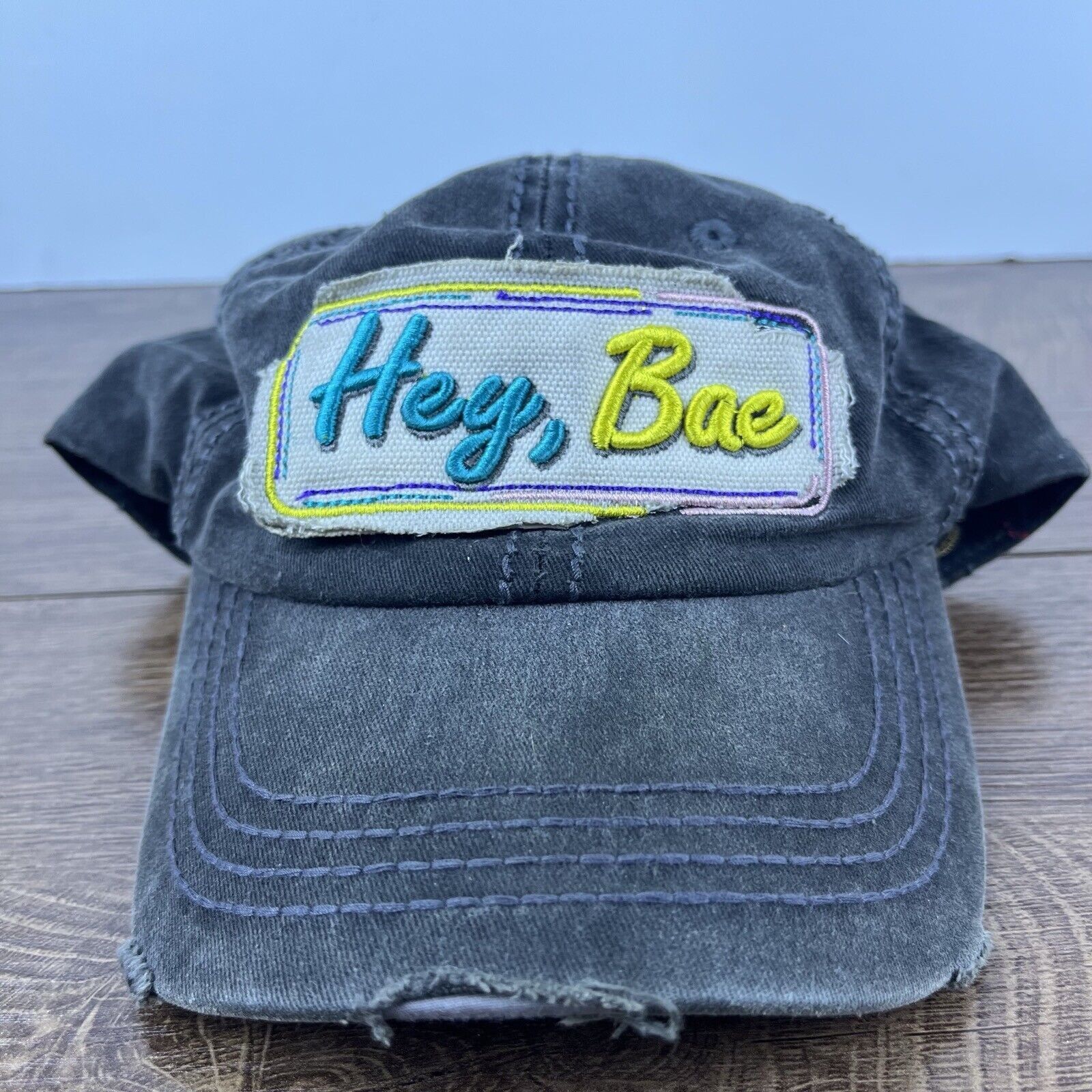 Other Hey Bae Hat Bae Hat Gray Adjustable Hat Gray Adult Size Hat Size ONE SIZE - 1 Thumbnail