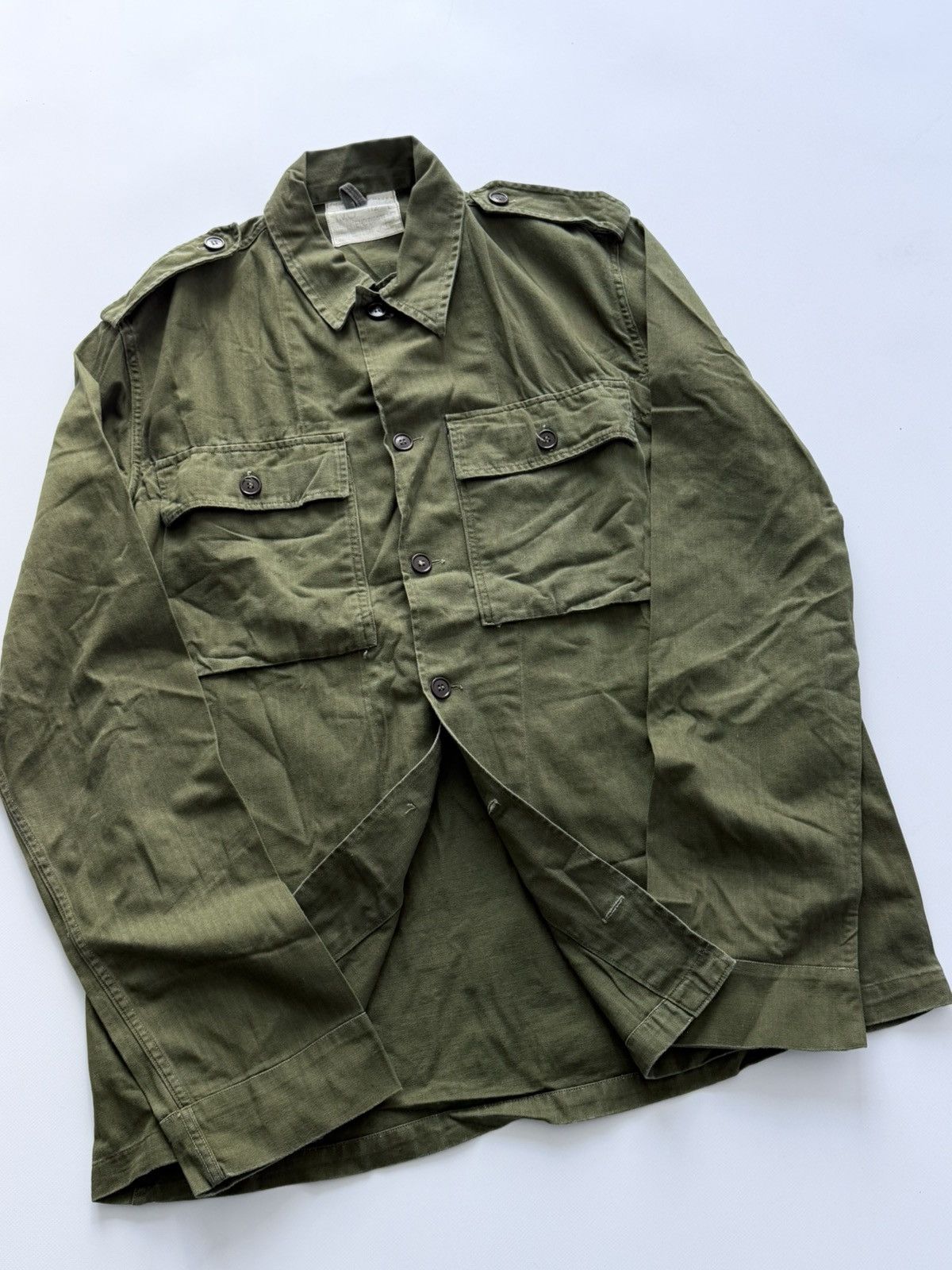 Vintage Vintage 1956 German Military Workwear Chore Jacket Size US XL / EU 56 / 4 - 2 Thumbnail