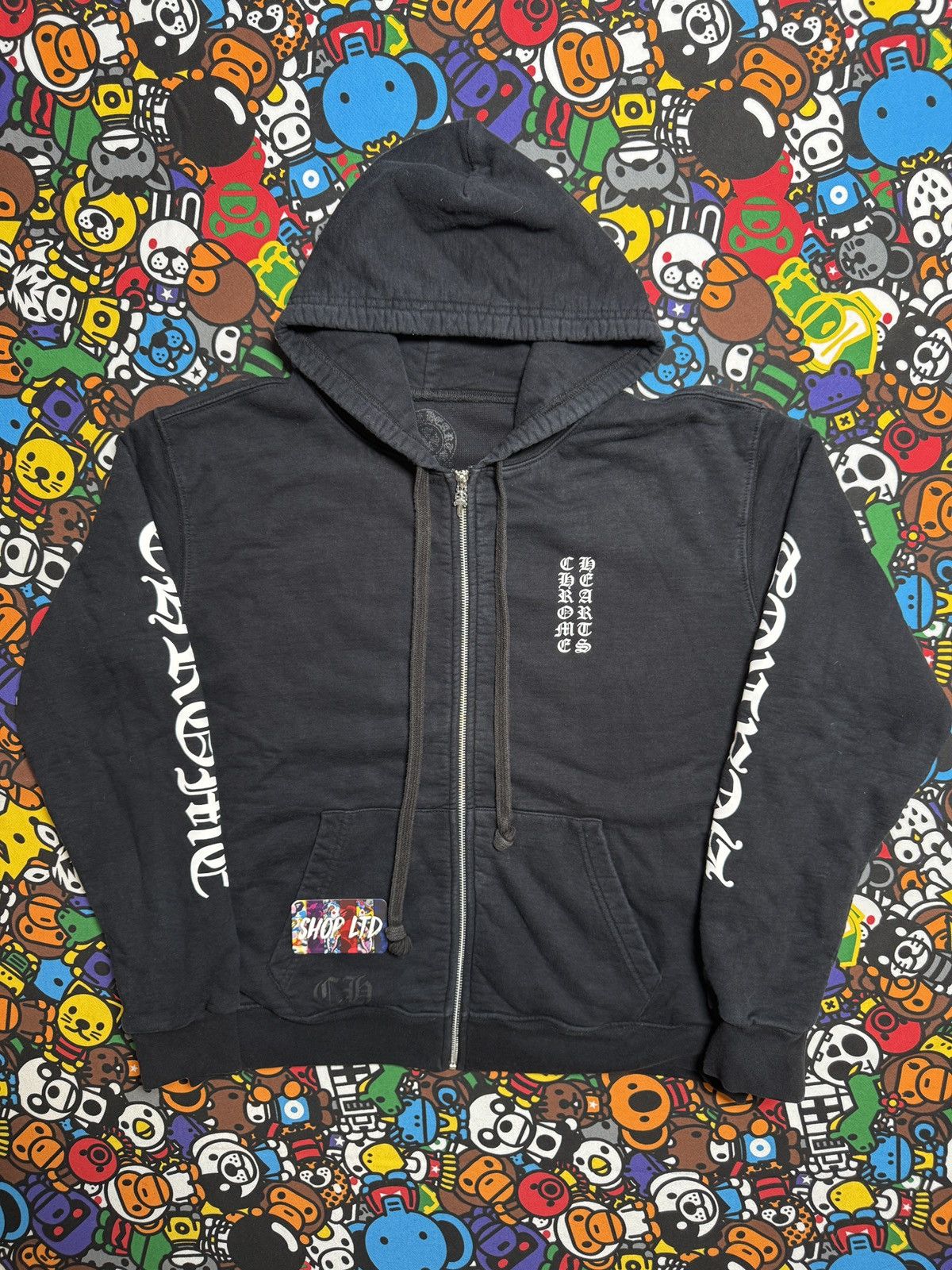 Chrome Hearts Chrome Hearts Black Script Logo Thermal Hoodie Size US S / EU 44-46 / 1 - 1 Thumbnail