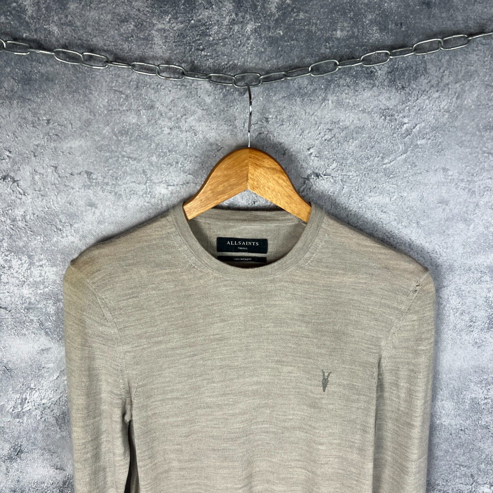 Allsaints Allsaints Sweater Men's Size S Beige Long Sleeve ` Size US S / EU 44-46 / 1 - 2 Thumbnail