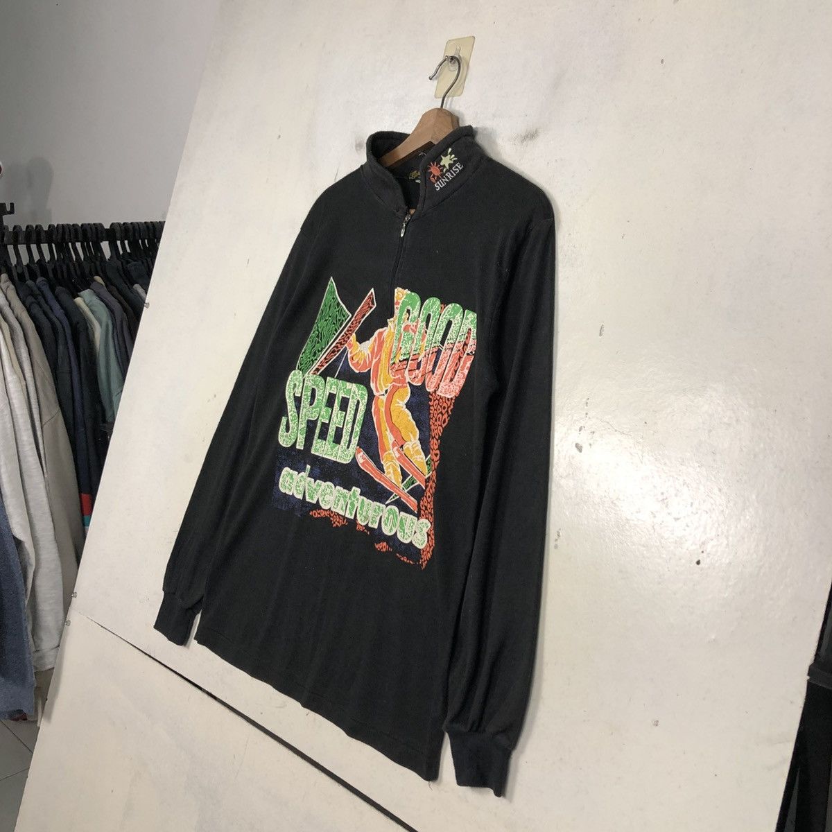 Japanese Brand 📌Vintage Anorak Half Zipper Sweatshirt Maimi Beach Size US L / EU 52-54 / 3 - 3 Thumbnail