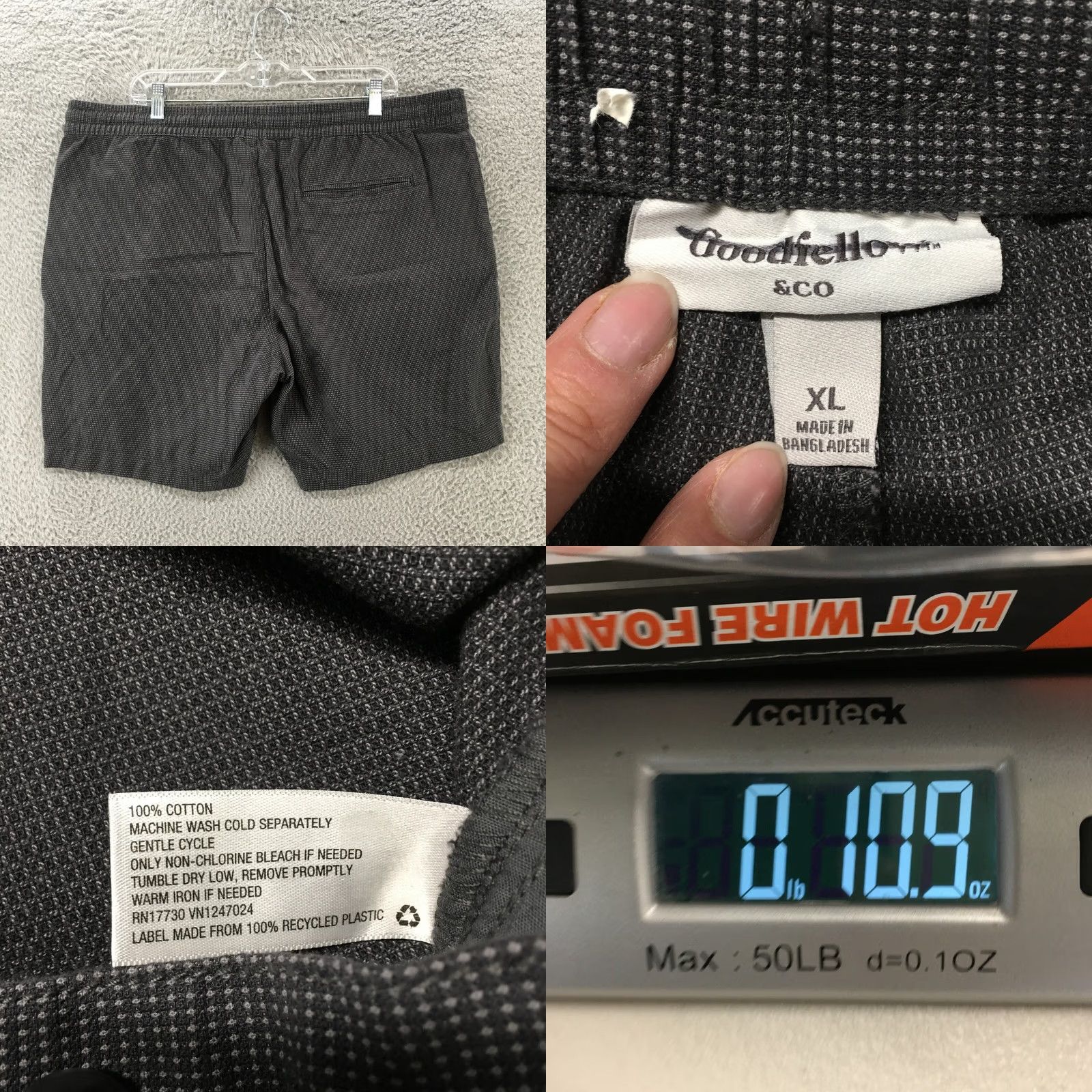 Vintage Good Fellow & Co. Chino Shorts Mens XL Cotton Mid Rise Side Pocket Zip Shorts Size US 36 / EU 52 - 8 Thumbnail