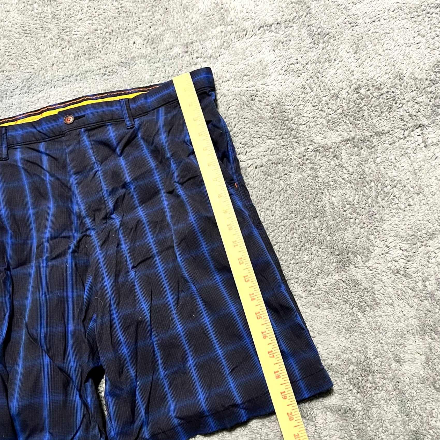 Tommy Bahama Tommy Bahama Shorts Mens 36 Blue Relax Plaid Nylon Performance Size US 36 / EU 52 - 7 Thumbnail