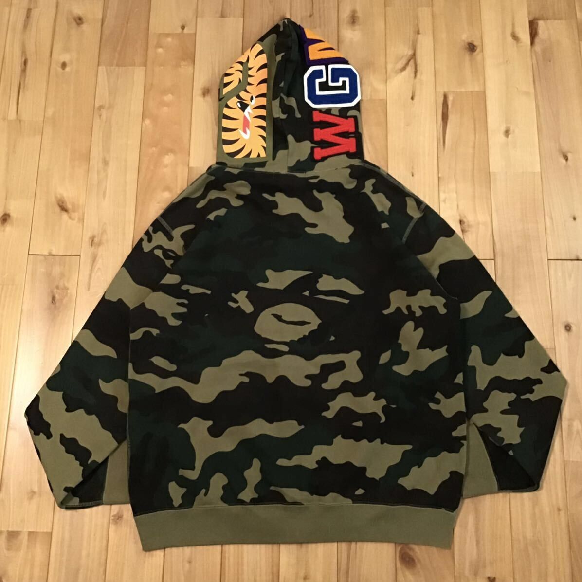 Bape × Nigo BAPE Shark full zip hoodie woodland camo a bathing ape Size US M / EU 48-50 / 2 - 2 Thumbnail