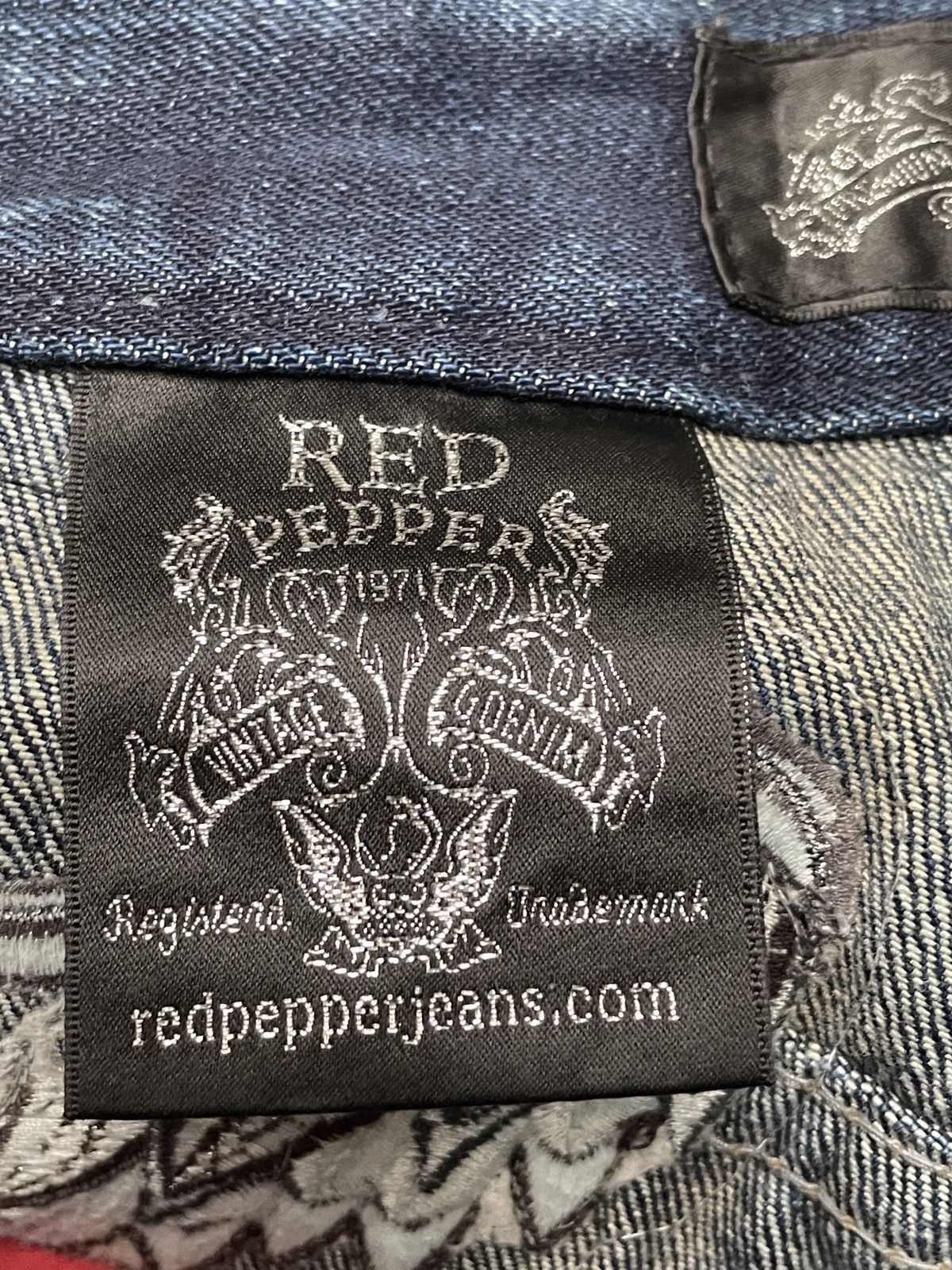 If Six Was Nine Rare Design Vintage Japanese Brand Red Pepper Jeans 2000s Size US 32 / EU 48 - 8 Thumbnail