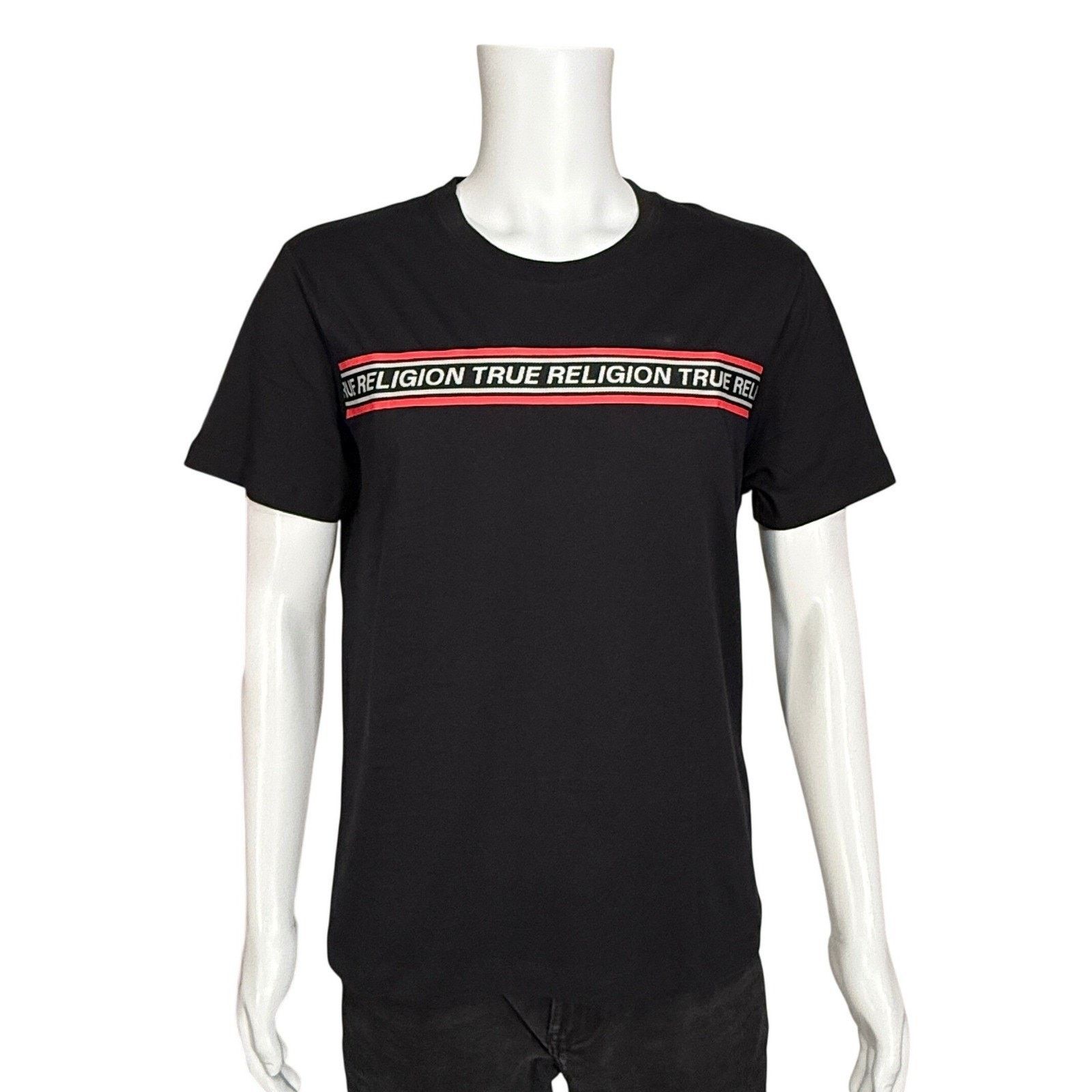 True Religion True Religion Black Contrast Logo Short Sleeve Tee Shirt M Size US M / EU 48-50 / 2 - 4 Thumbnail