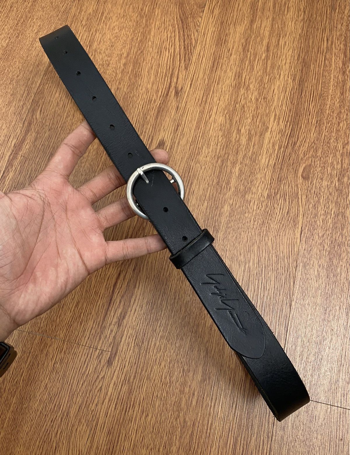 Yohji yamamoto classic leather belt