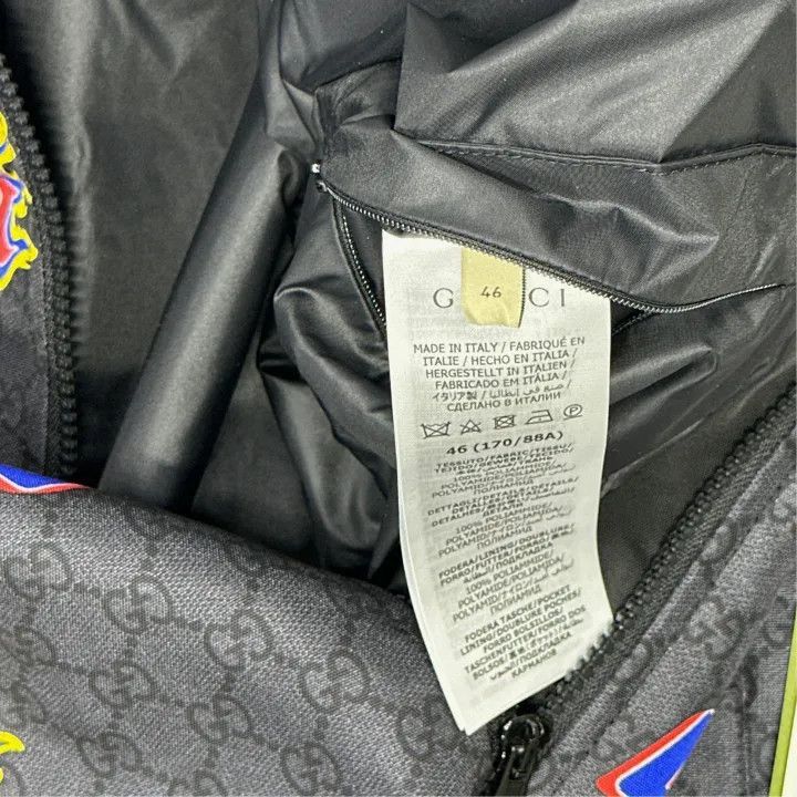 Gucci Gucci GUCCI Black Logo Flame Print Jacket -2506 Size US M / EU 48-50 / 2 - 4 Thumbnail