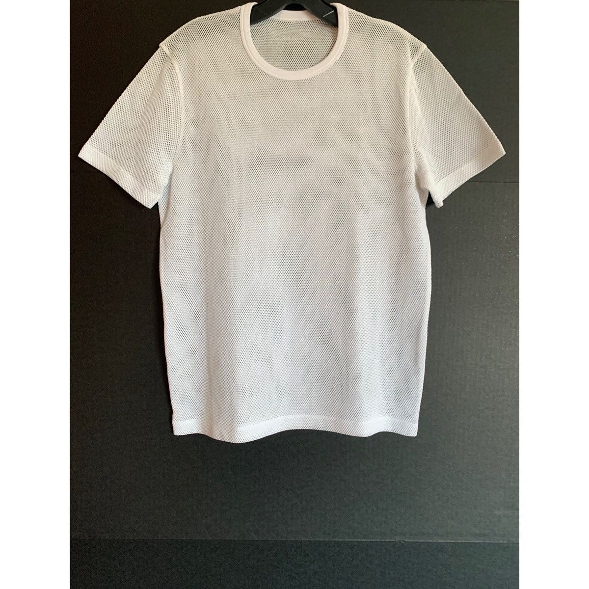 Helmut Lang HELMUT LANG WHITE LOGO MESH TOP Size US M / EU 48-50 / 2 - 4 Thumbnail
