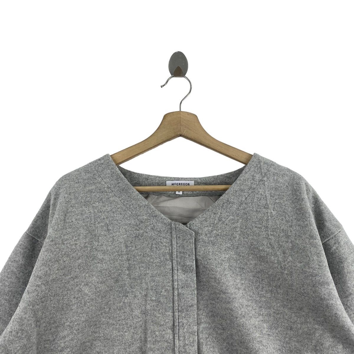 McGregor MCGREGOR NEW YORK 1921 Grey Long Sleeve Blouse Size M / US 6-8 / IT 42-44 - 2 Thumbnail