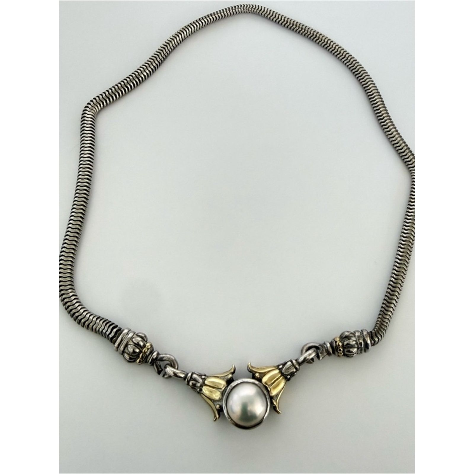 Other LAGOS Caviar sterling silver and 18K yellow gold Vintage Size ONE SIZE - 1 Thumbnail