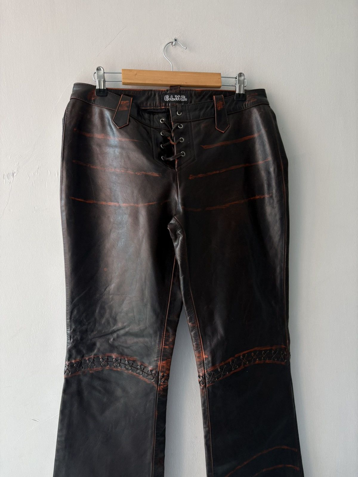 Vintage Vintage leather trousers Size 27" / US 4 / IT 40 - 6 Thumbnail