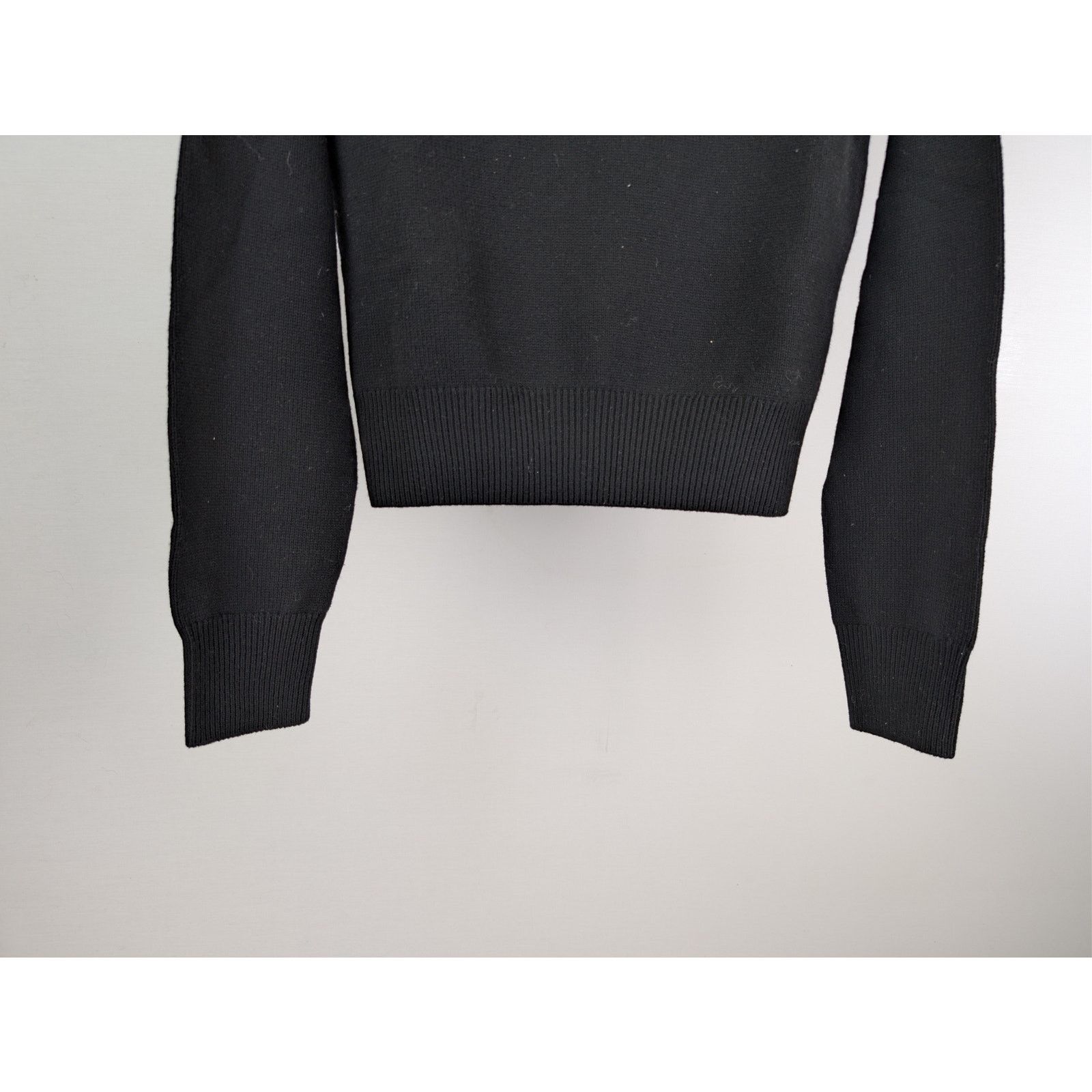 Saint Laurent Paris o1rshd1 Pull Encolure Sweatshirt Sweater Mohair in Black Size US M / EU 48-50 / 2 - 3 Thumbnail
