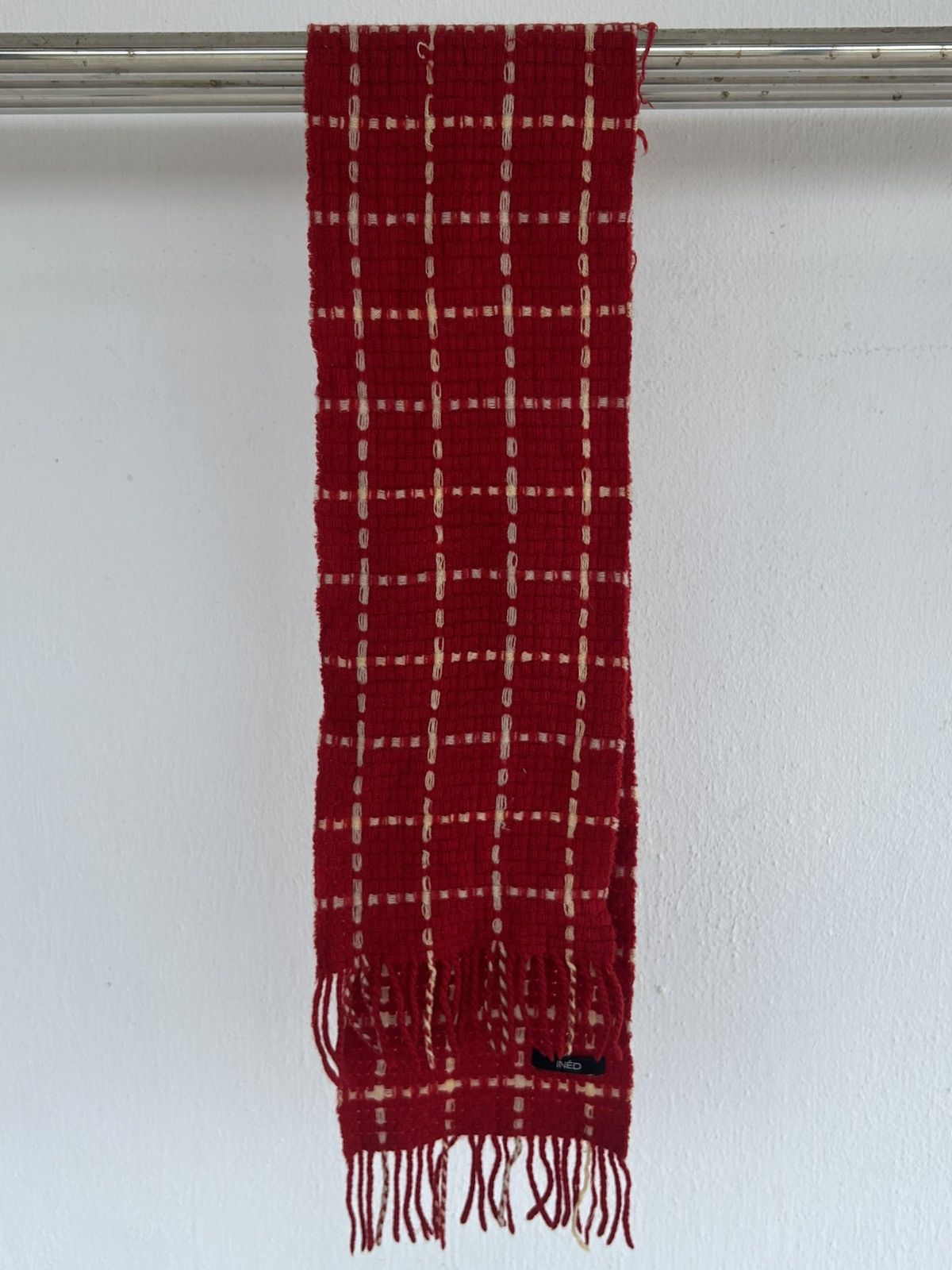 Yohji Yamamoto Yohji yamamoto Ined Scarf Muffler Red Size ONE SIZE - 1 Thumbnail