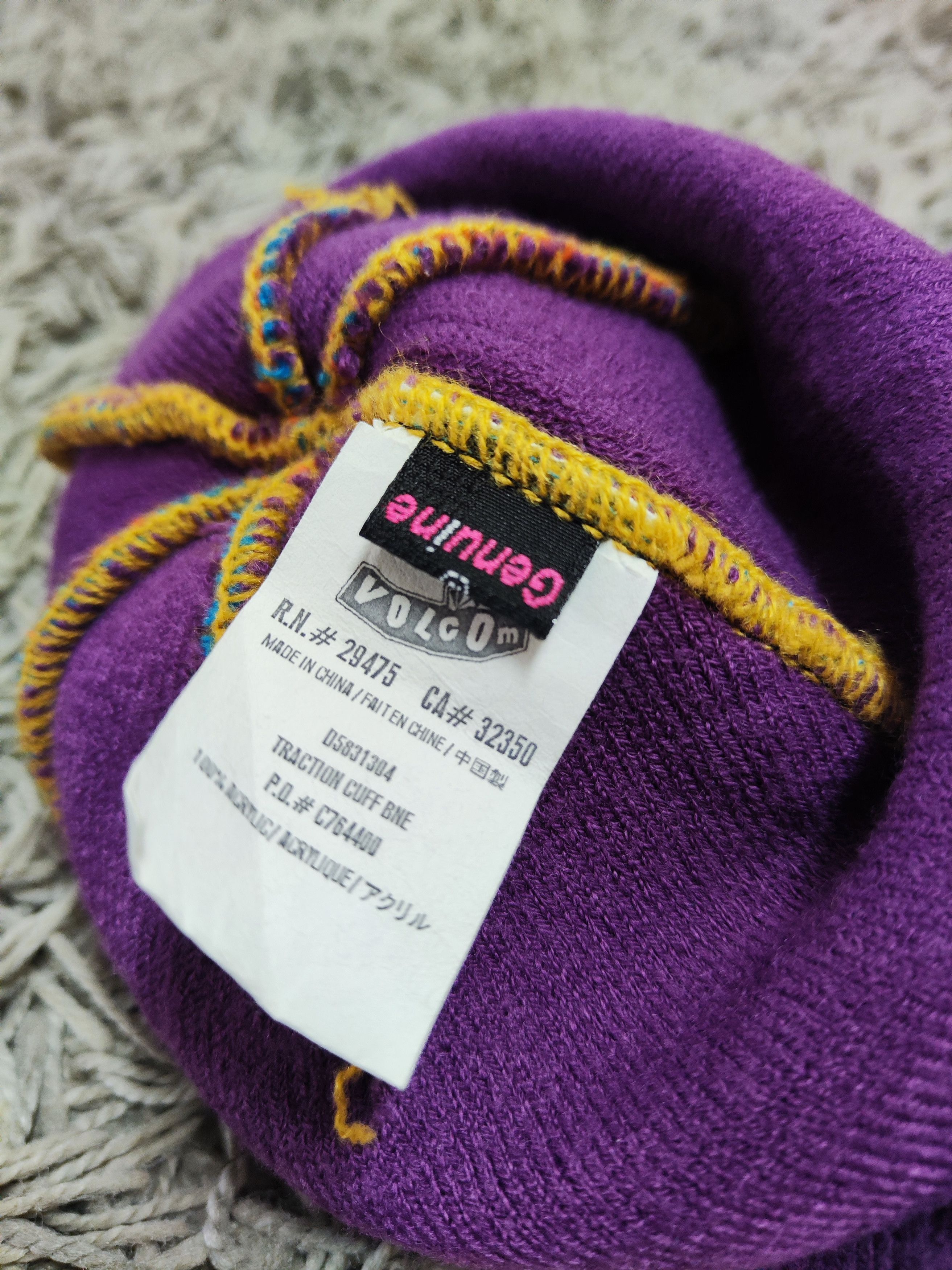 Vintage × Volcom Traction Cuff Beanie Size ONE SIZE - 6 Thumbnail