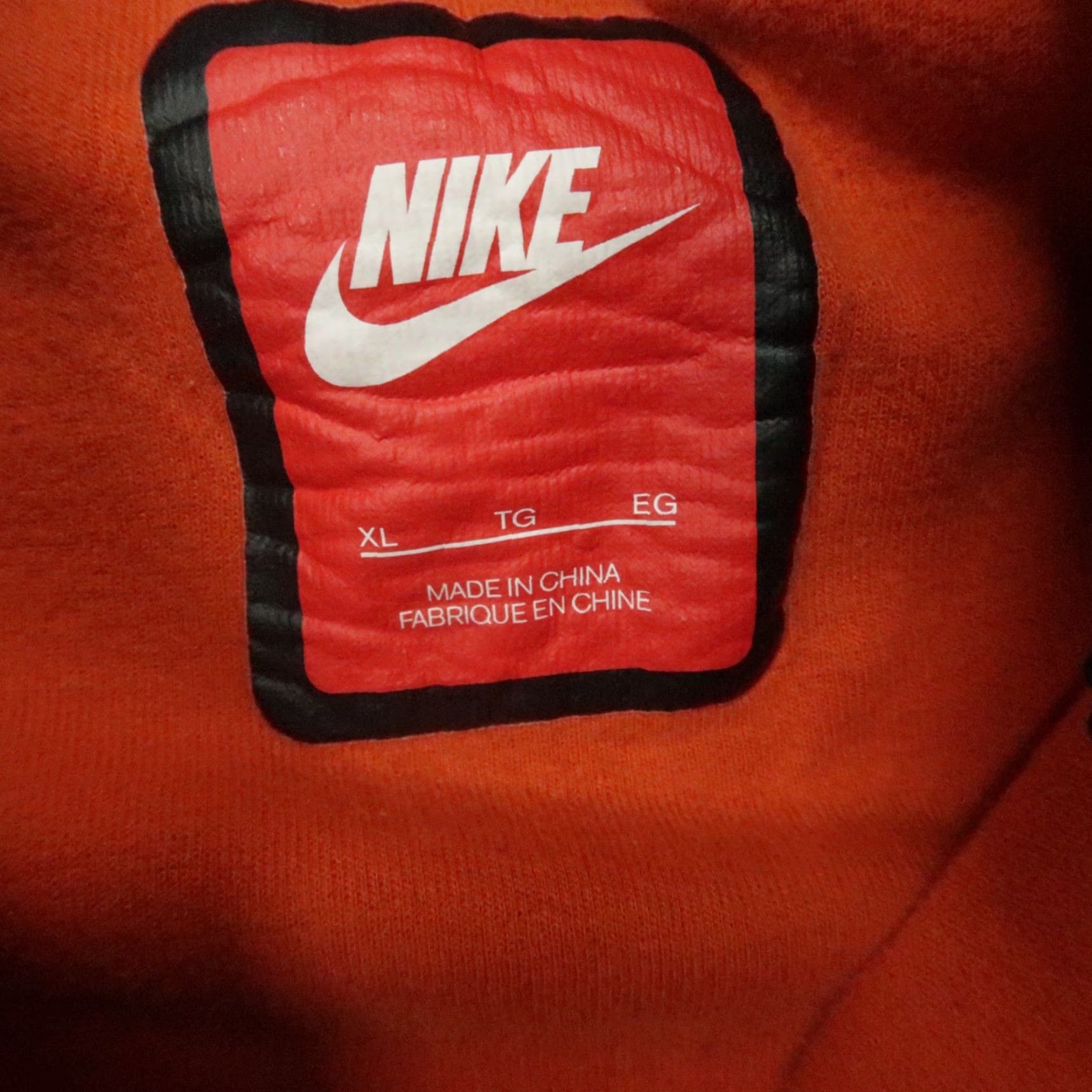 Nike Nike Hoodie Men XL Orange Full Zip Fleece Tech AW77 Sportswear Mens Size US XL / EU 56 / 4 - 3 Thumbnail