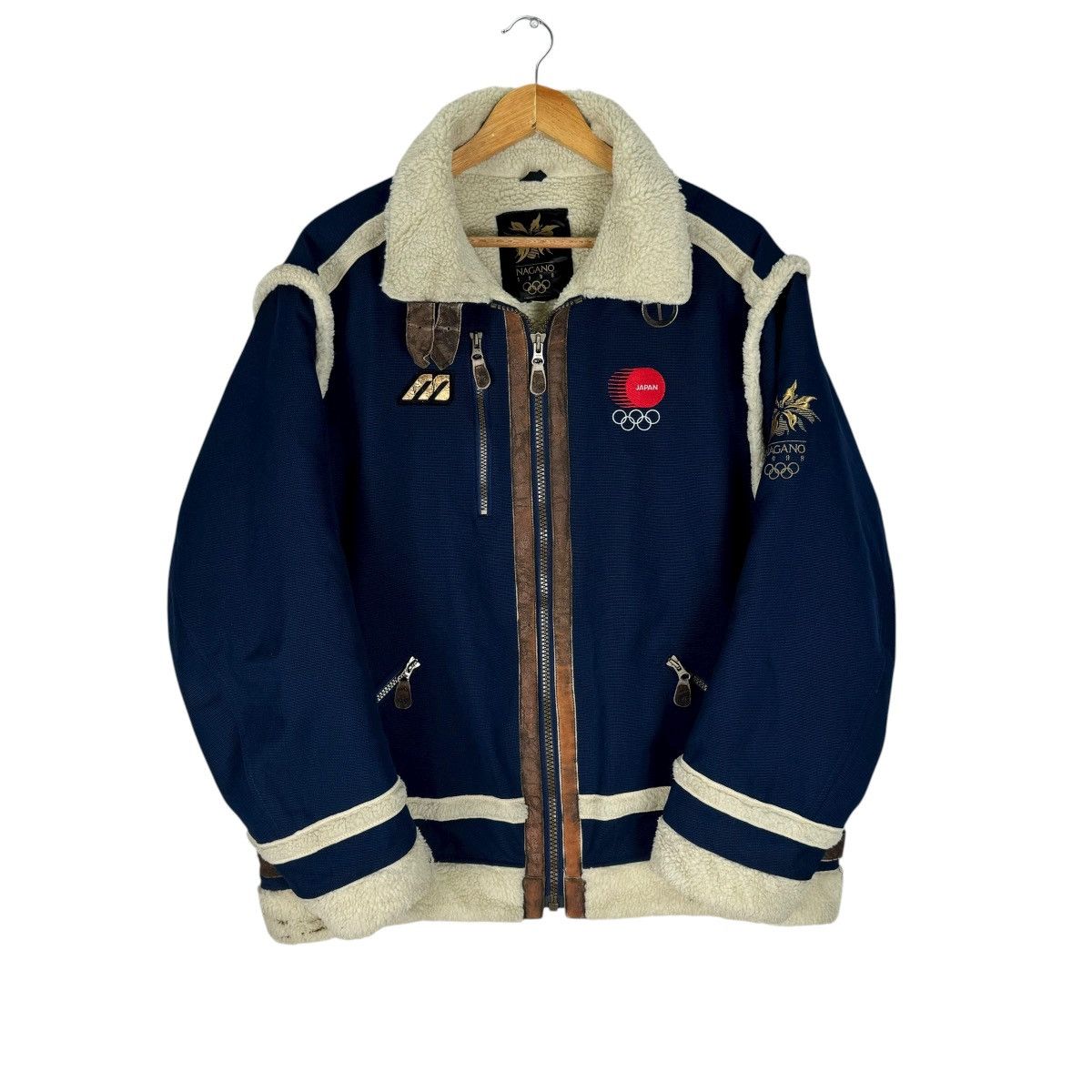 Mizuno ☀️90s MIZUNO NAGANO OLYMPIC SHERPA 1998 JACKET Size US M / EU 48-50 / 2 - 1 Thumbnail