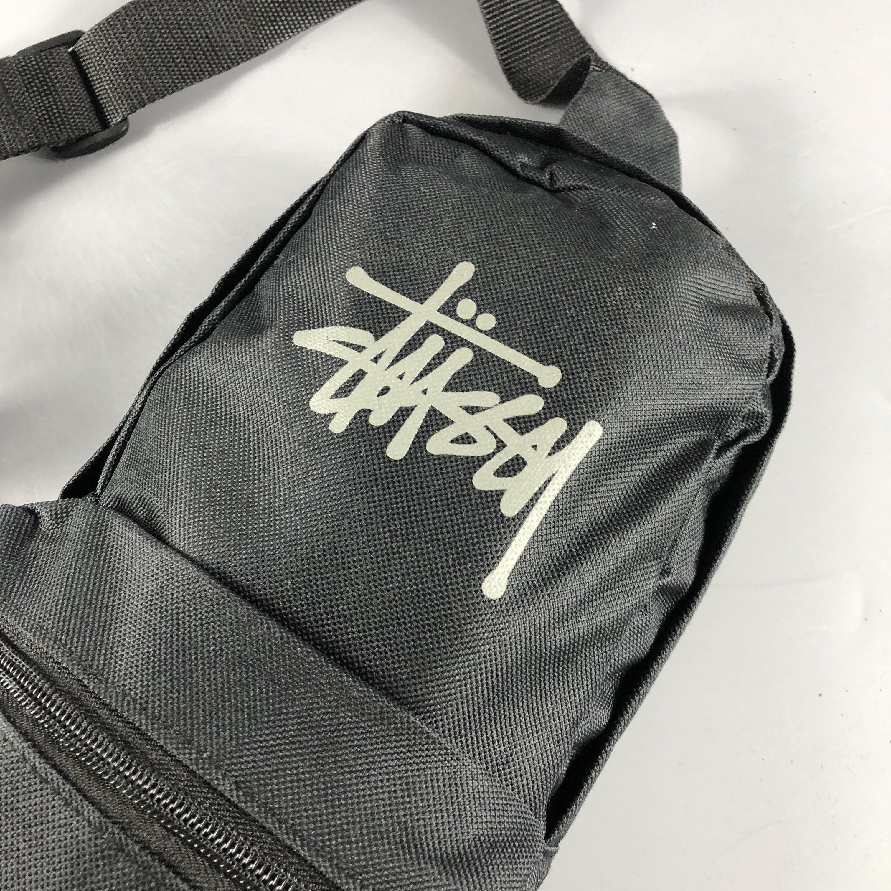 Stussy Stussy Troops Crossbody Bag Canvas Sling Shoulder Black Rare Size ONE SIZE - 3 Thumbnail