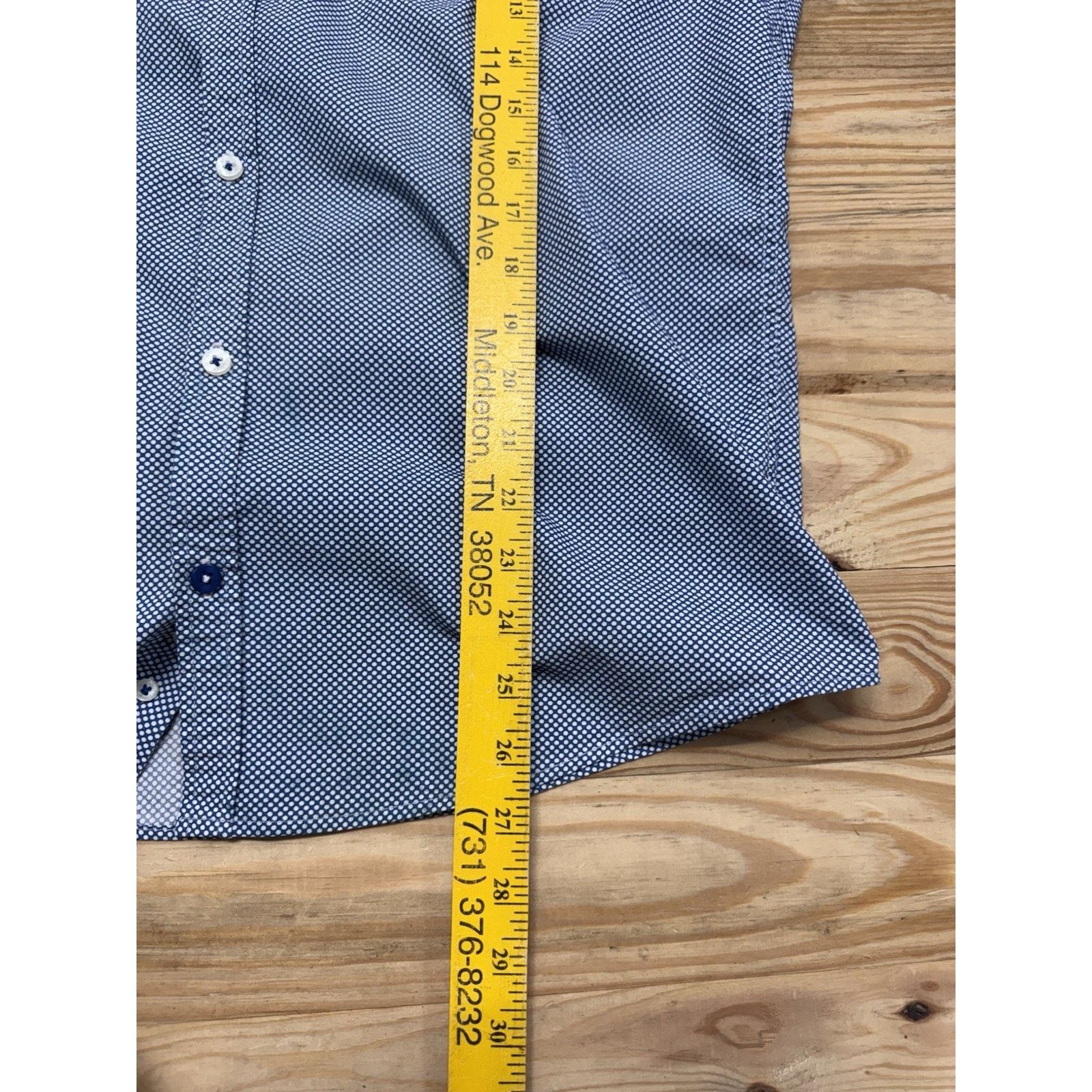 Other Steel & Jelly London Men L Blue Short Sleeve Athletic Fit Size US L / EU 52-54 / 3 - 7 Thumbnail