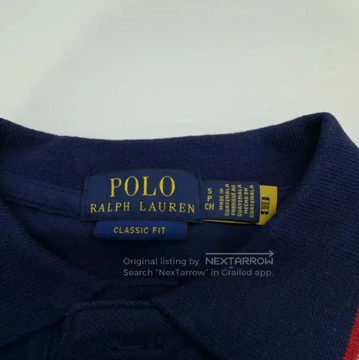 Polo Ralph Lauren Polo Ralph Lauren SS22 Small Logo Stripe Trim Polo Shirt. Size US S / EU 44-46 / 1 - 5 Thumbnail