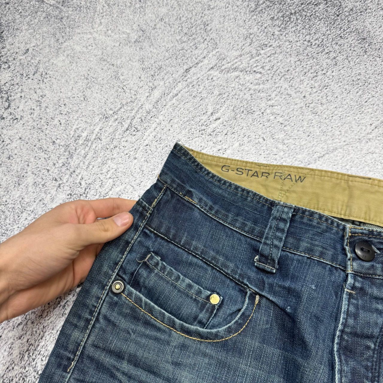 G-Star Vintage G-Star Raw Denim Baggy Y2K Jeans Short Mens Sz 32 Size US 32 / EU 48 - 3 Thumbnail