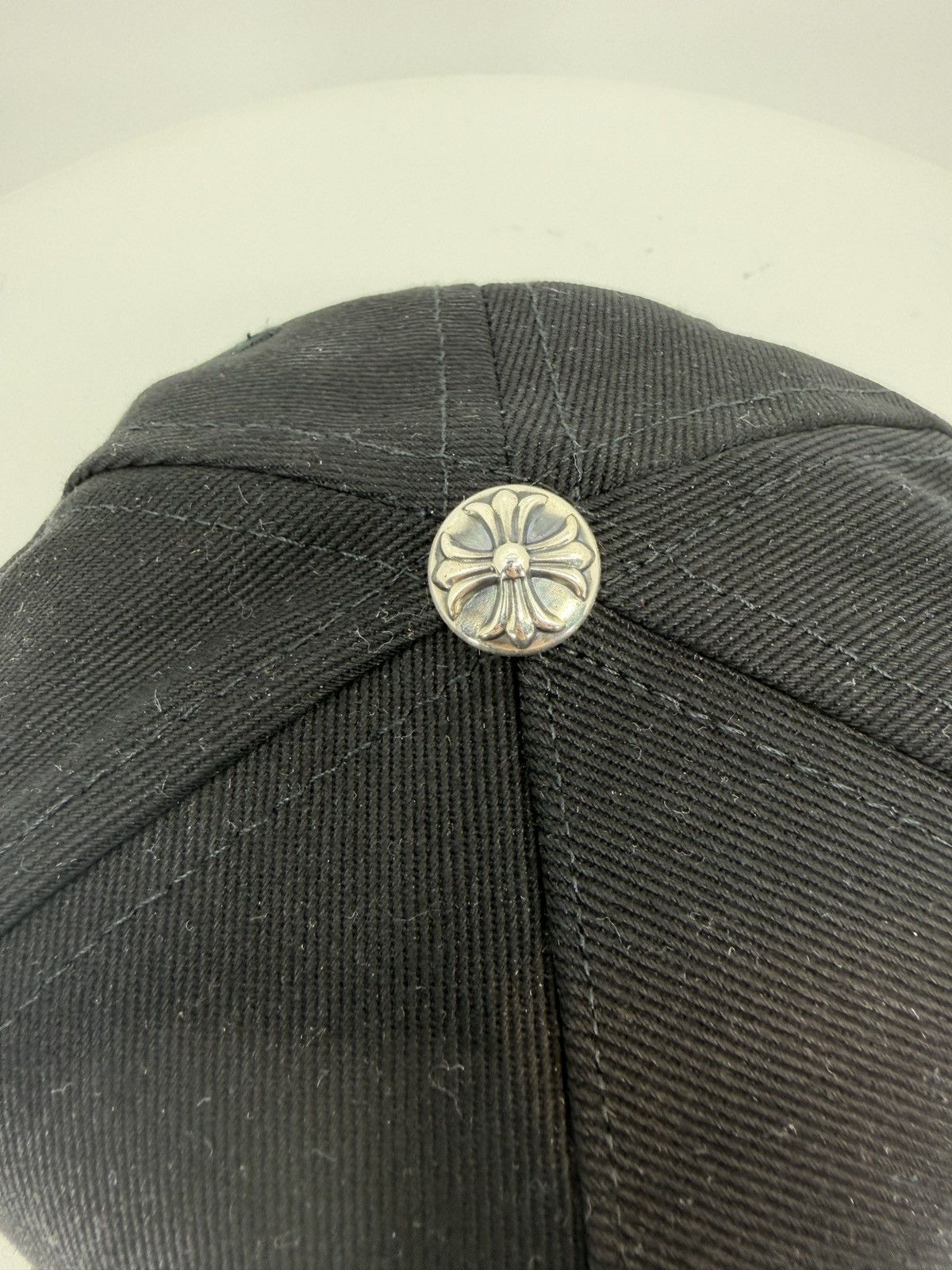 Chrome Hearts Chrome Hearts Dagger Denim Baseball Hat Black/White Size ONE SIZE - 2 Thumbnail
