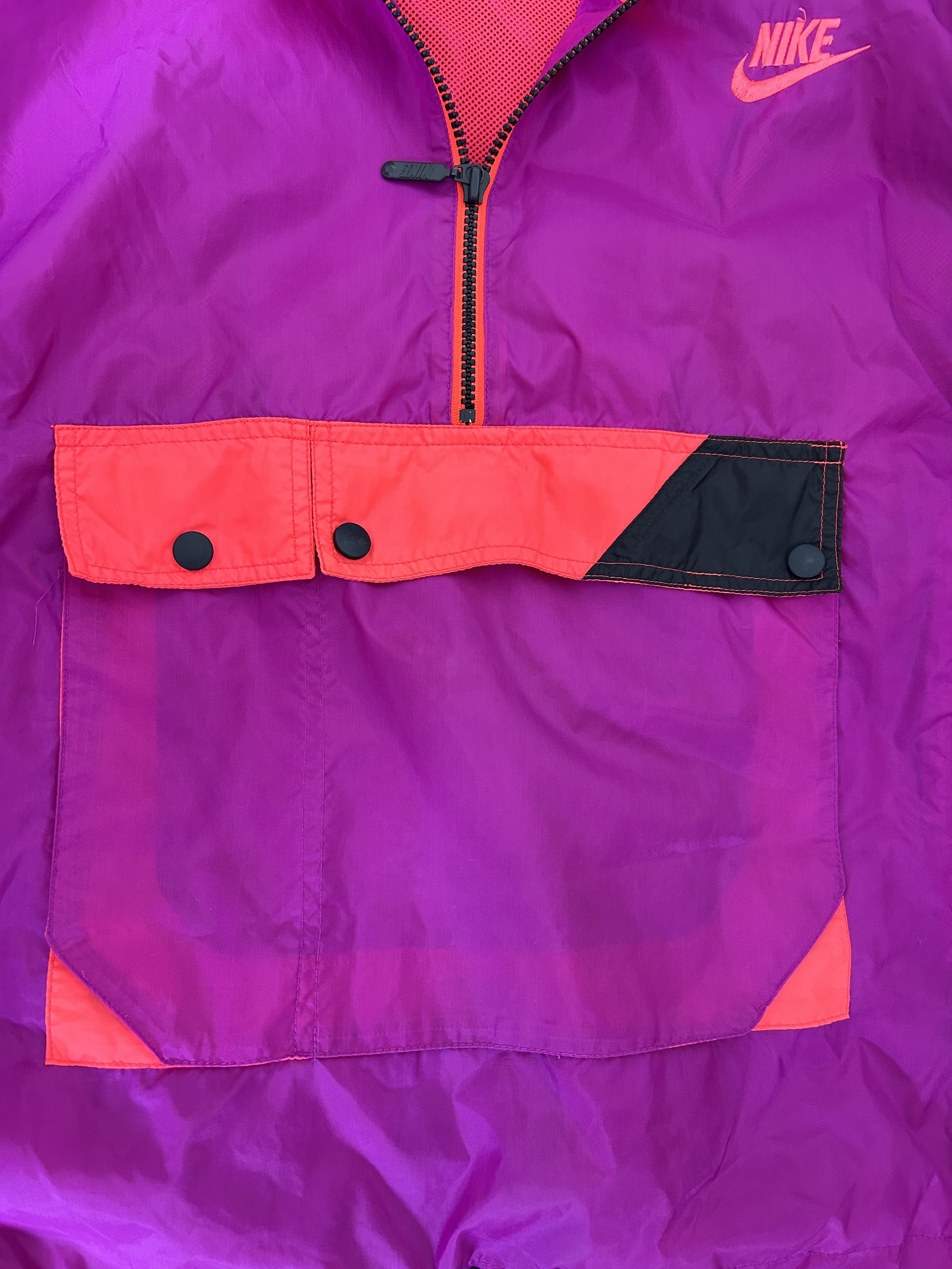 Nike 🌀 Rare Vintage Nike Windrunner Pullover Anorak (1989–1992) Size US L / EU 52-54 / 3 - 9 Thumbnail