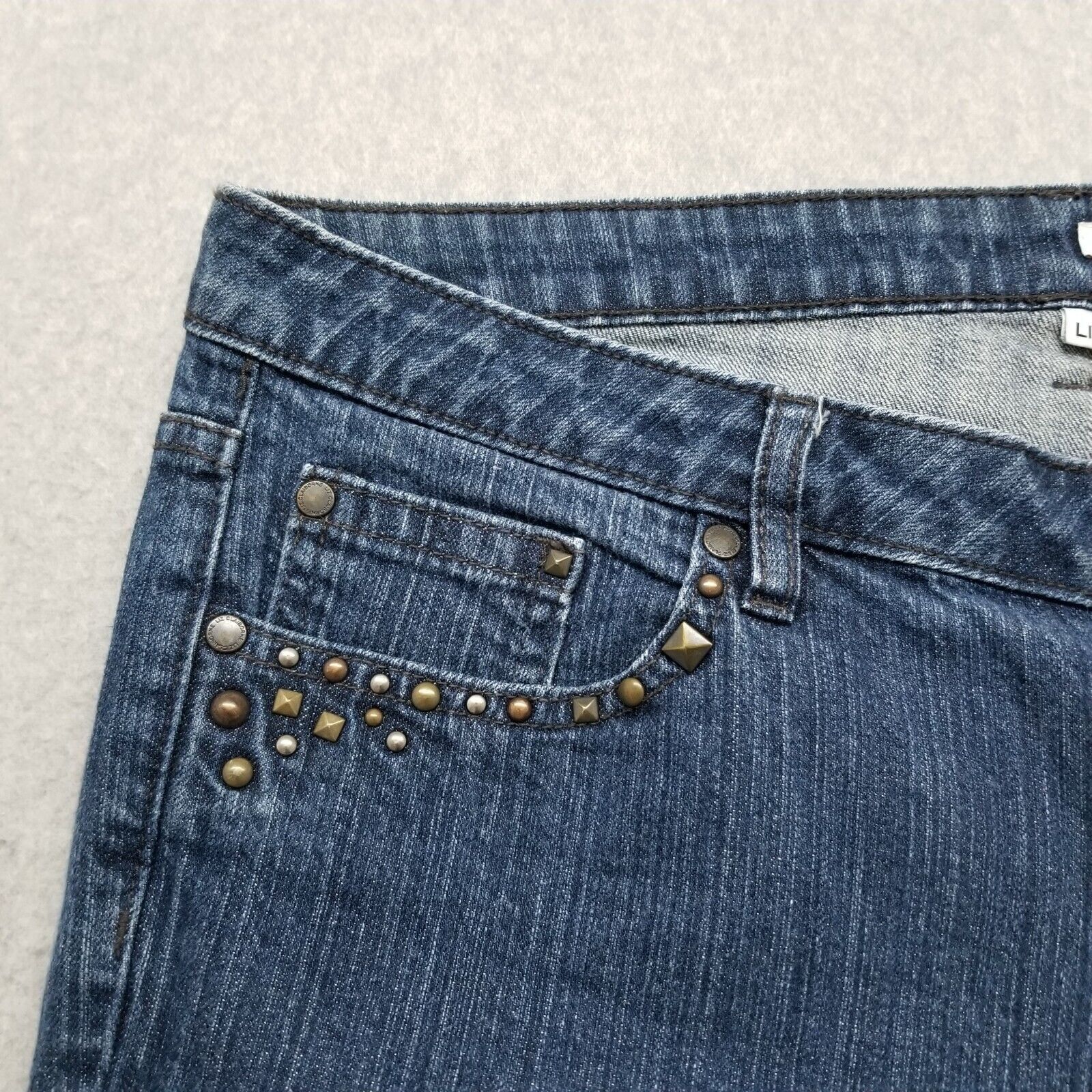 Other Liz Claiborne Jeans Womens 16 Denim Flared 38x31 Stretch Size 38" / US 16 / IT 52 - 5 Thumbnail