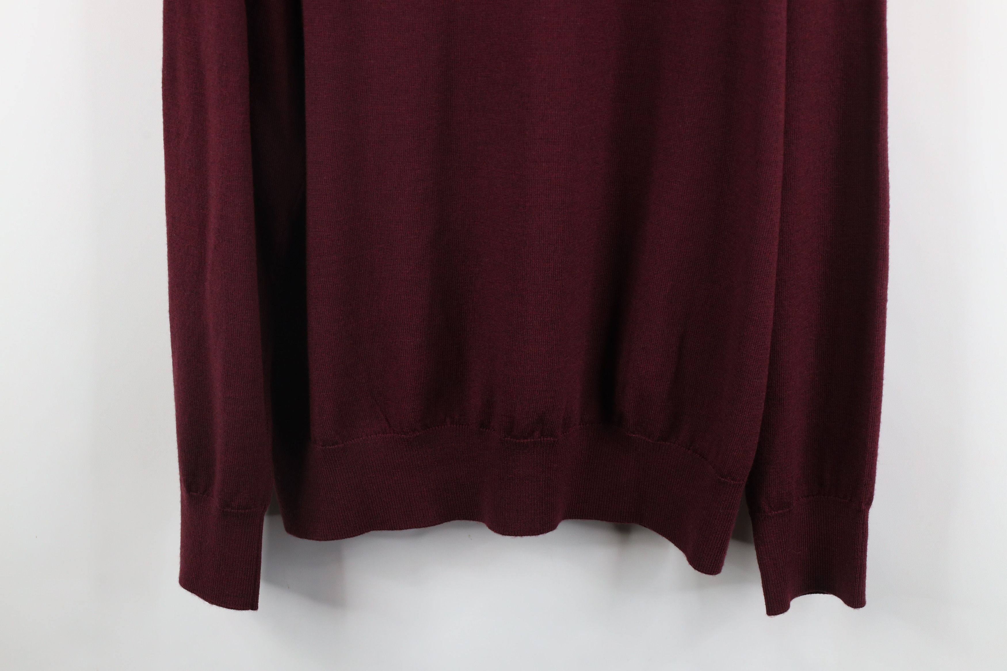 Orvis × Vintage Vintage Orvis Wool Knit Half Zip Pullover Sweater Maroon Size US L / EU 52-54 / 3 - 9 Thumbnail