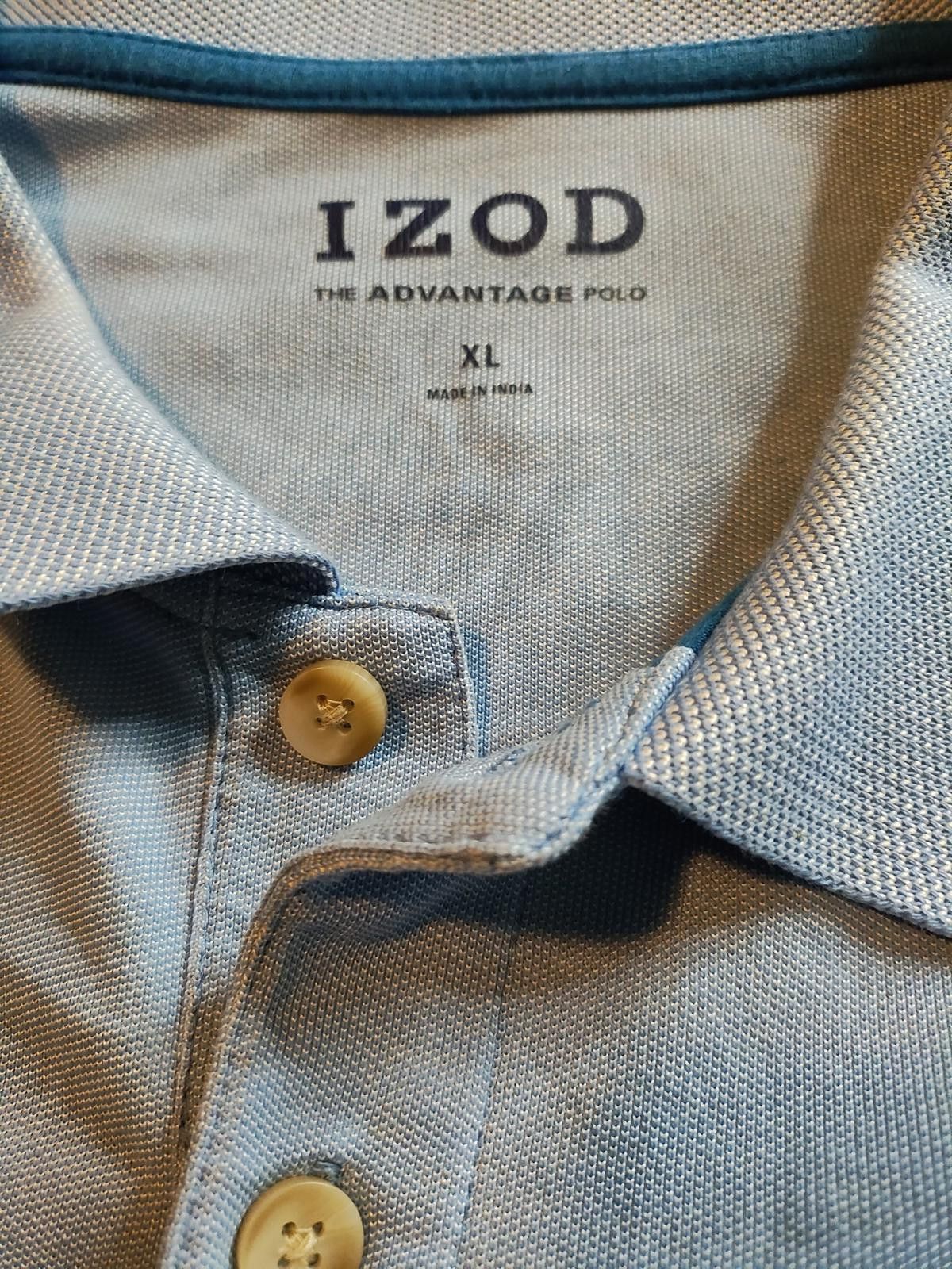 Izod IZOD Classic Comfort Polo Shirt Size XL Light Blue Size US XL / EU 56 / 4 - 5 Thumbnail