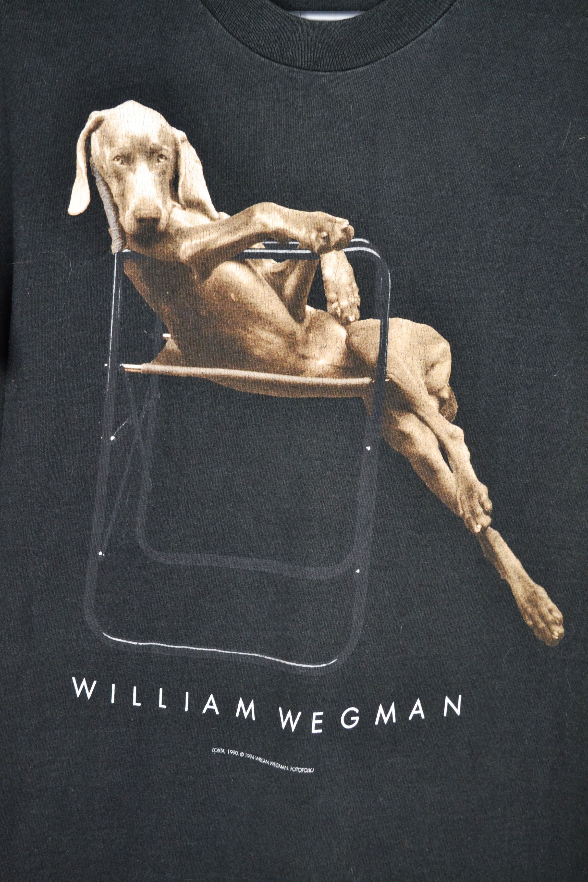 90's WILLIAM WEGMAN ART Tシャツ XL 犬 dog 90年代 90s ウィリアム・ウェグマン アメリカ製 犬 アニマル 動物